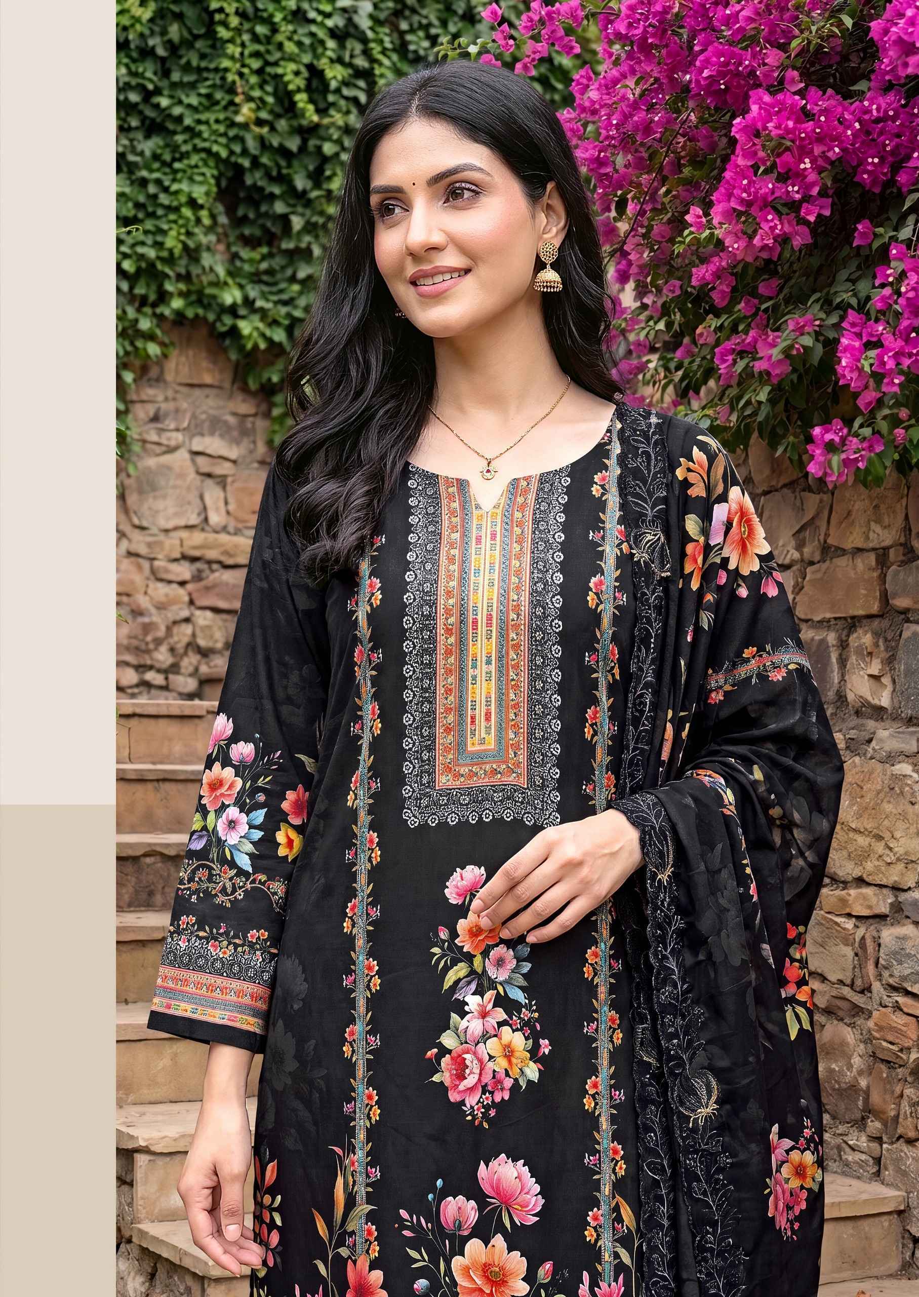 Alok Florenza Viscose Maslin Dress Material | factory direct wholesale clothing india online ( 6 pcs Catalogue )