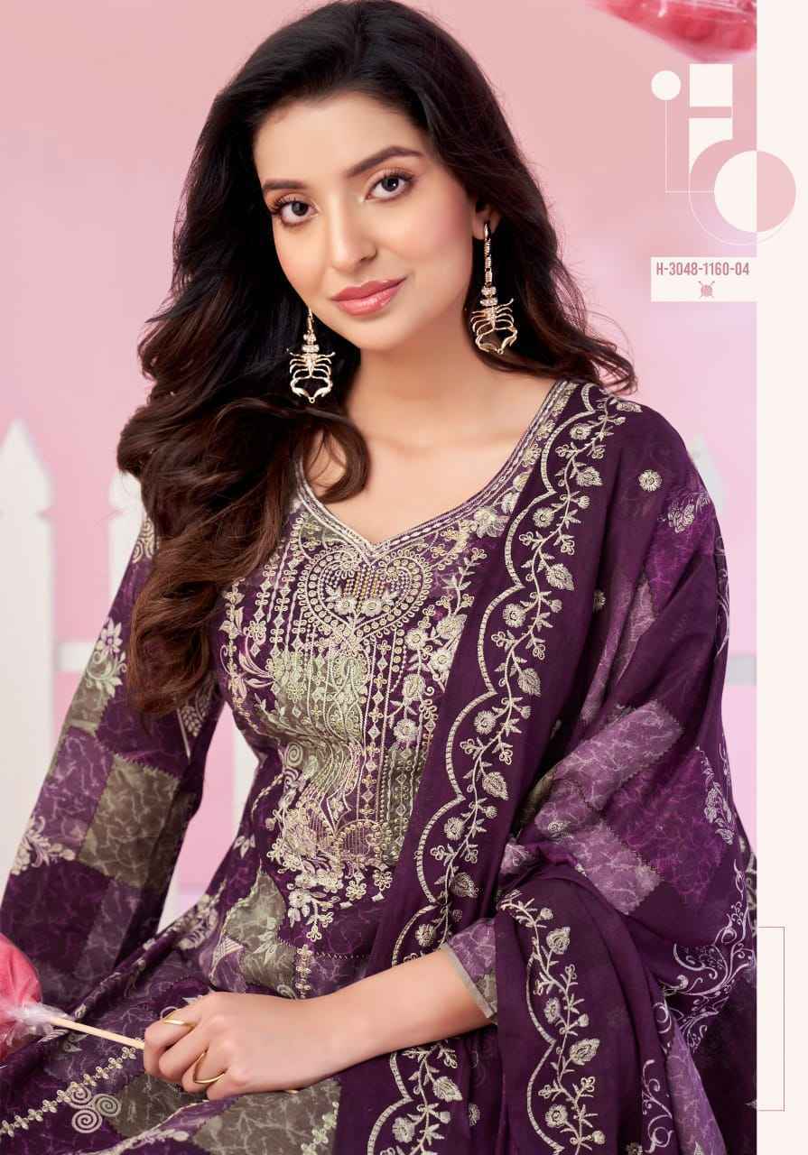 Alok Roohani Libas Cambric Cotton Dress Material ( 4 pcs Catalogue ) Latest Catalog Wholesale Price