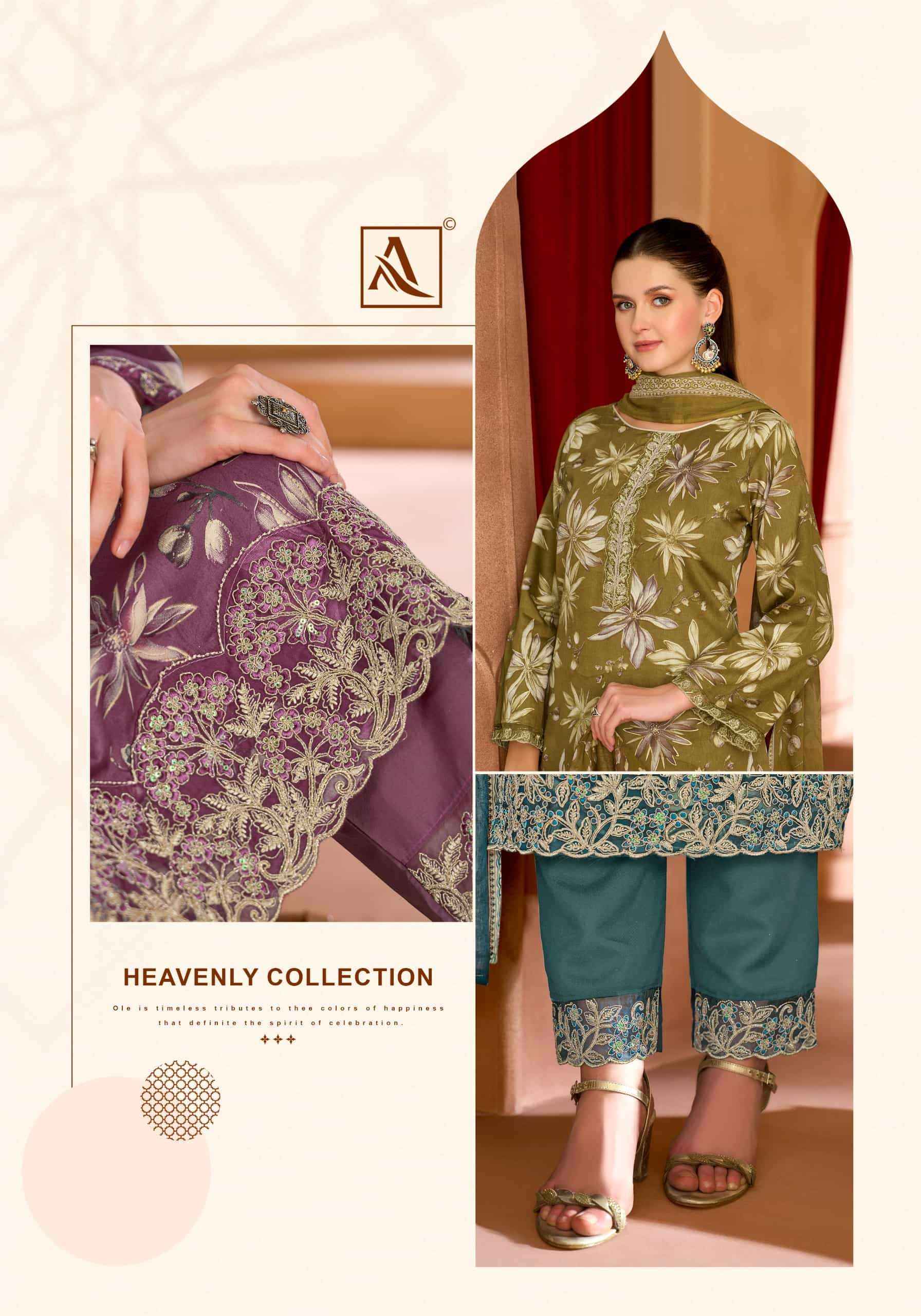Alok Suit Ameen - Pure Cotton Wholesale Ladies Dress Material ( 6 Pcs Catalog )