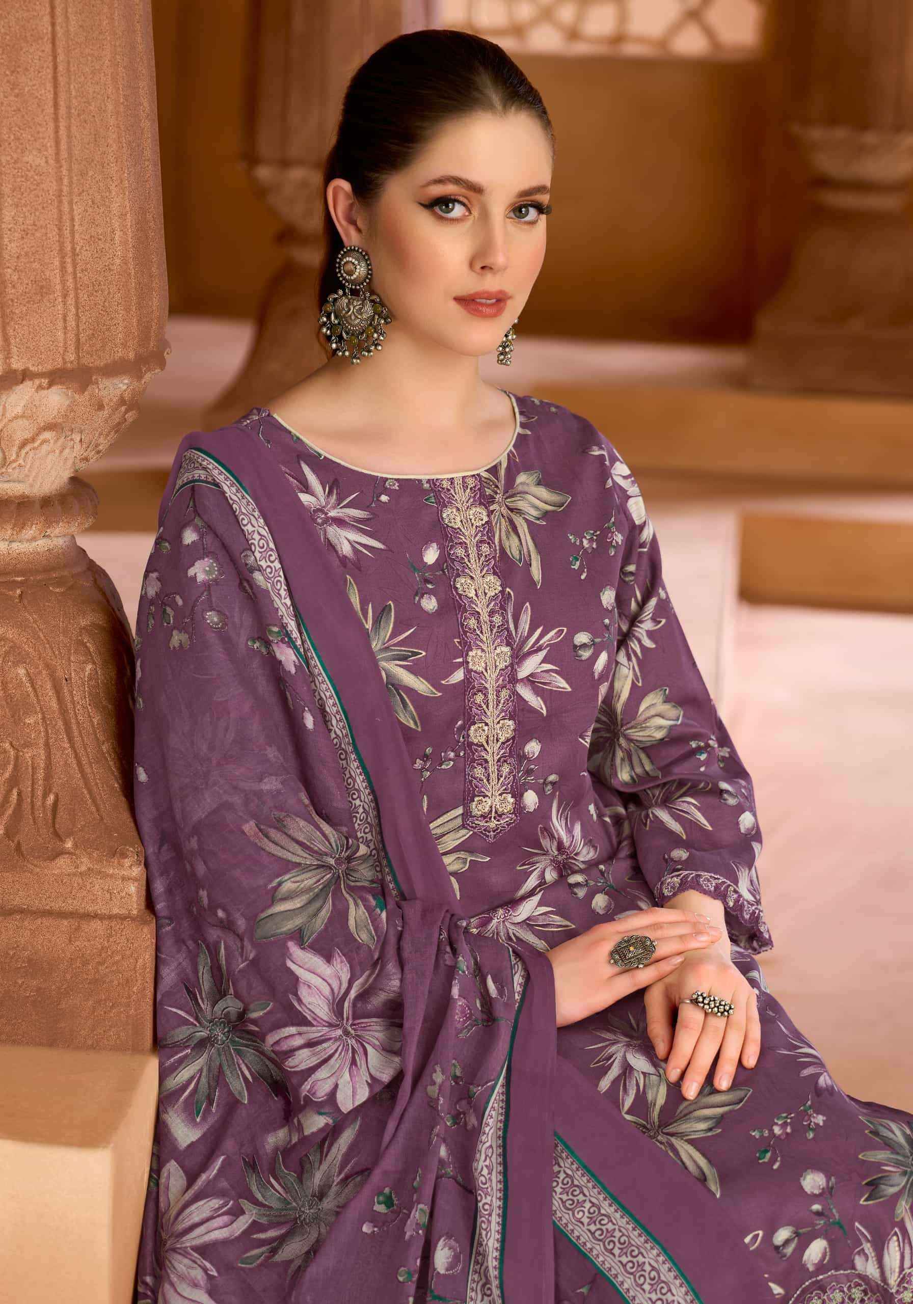 Alok Suit Ameen - Pure Cotton Wholesale Ladies Dress Material ( 6 Pcs Catalog )