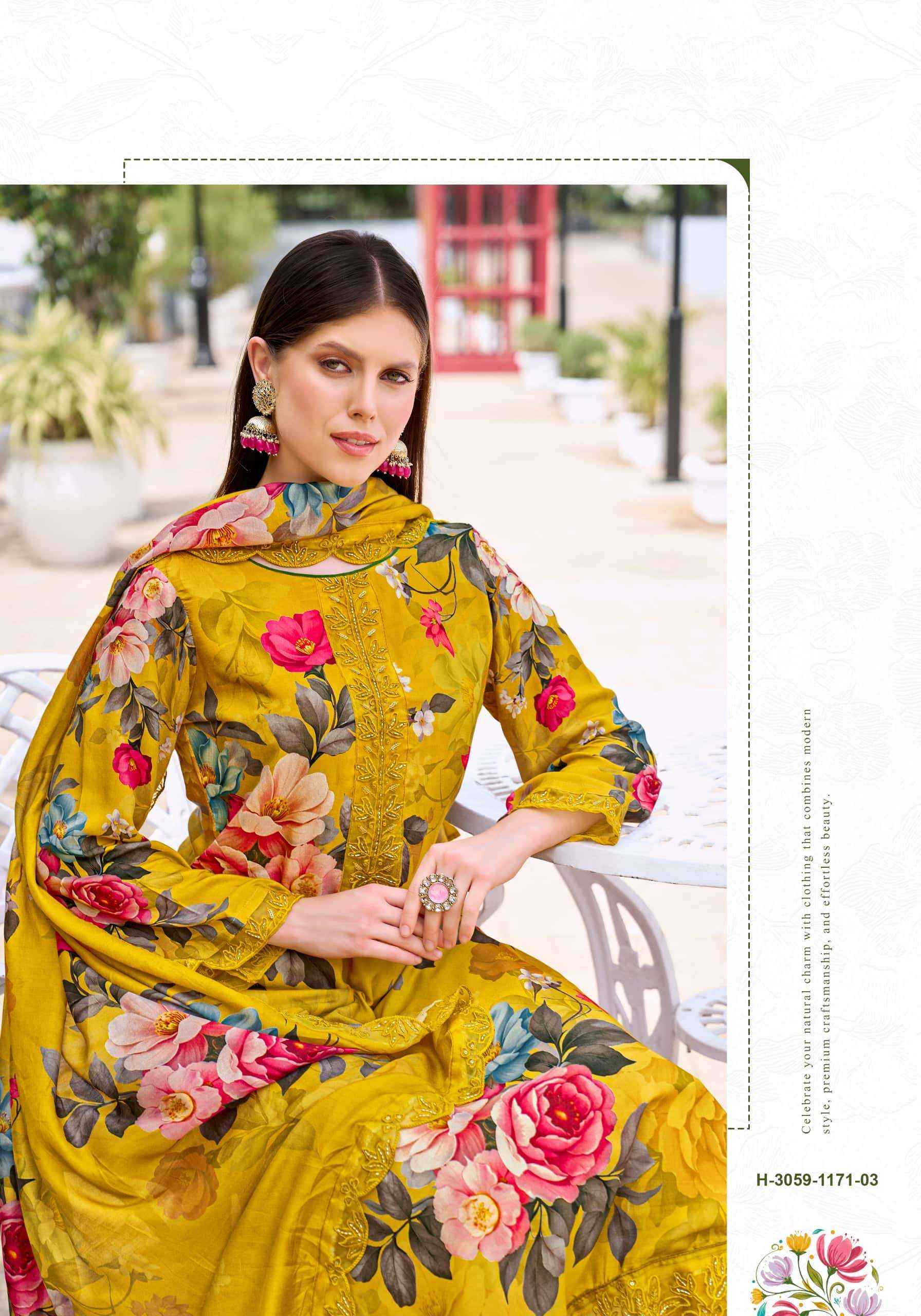 Alok Suit Fariha Edition 7 Designer Printed Muslin Dress Material _ Wholesale Factory Rate ( 8 Pcs Catalog )