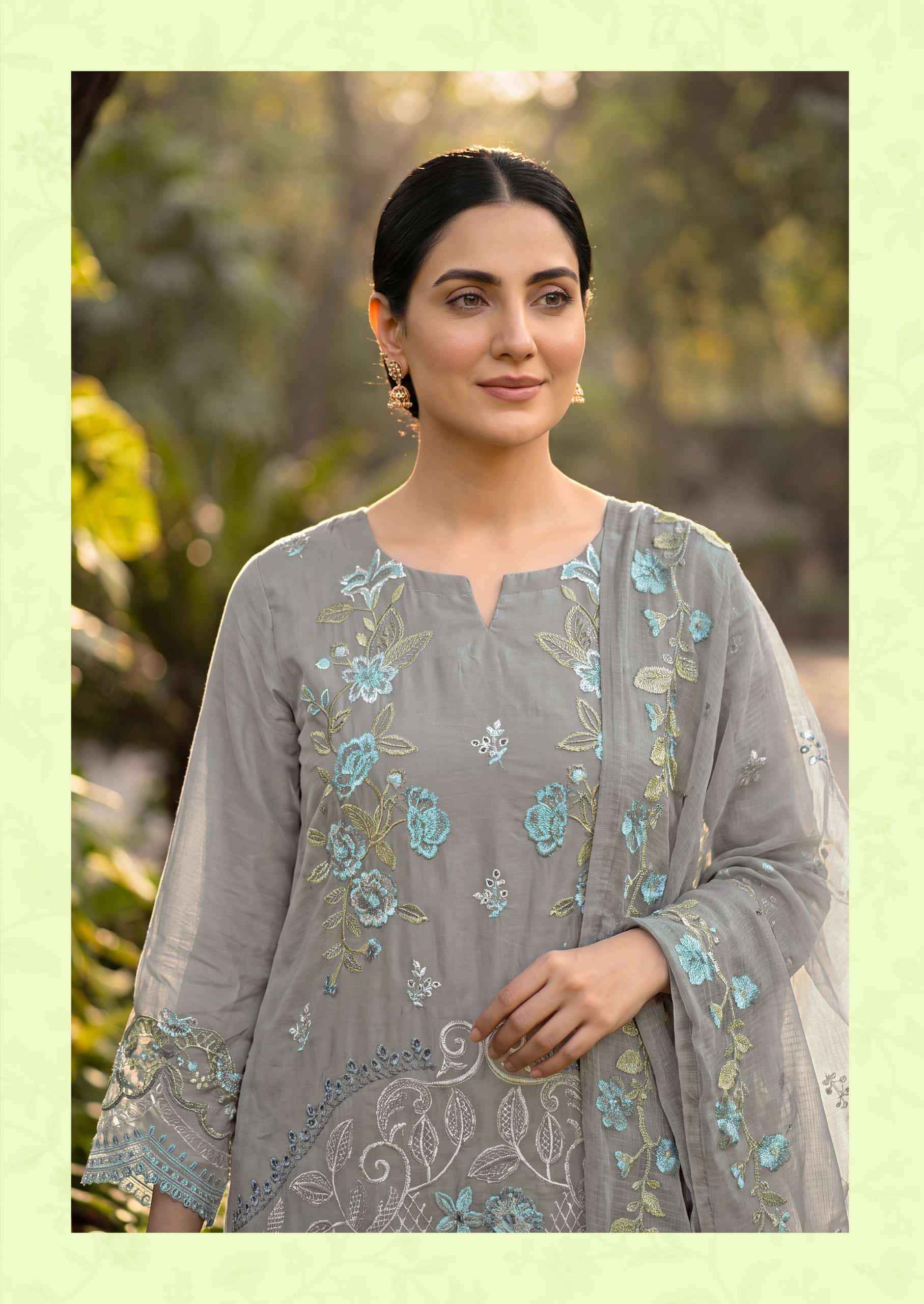Alok Suit Jade Ombre Edition 7 Designer Cotton Dress Material _ Wholesale Factory Rate ( 6 Pcs Catalog )