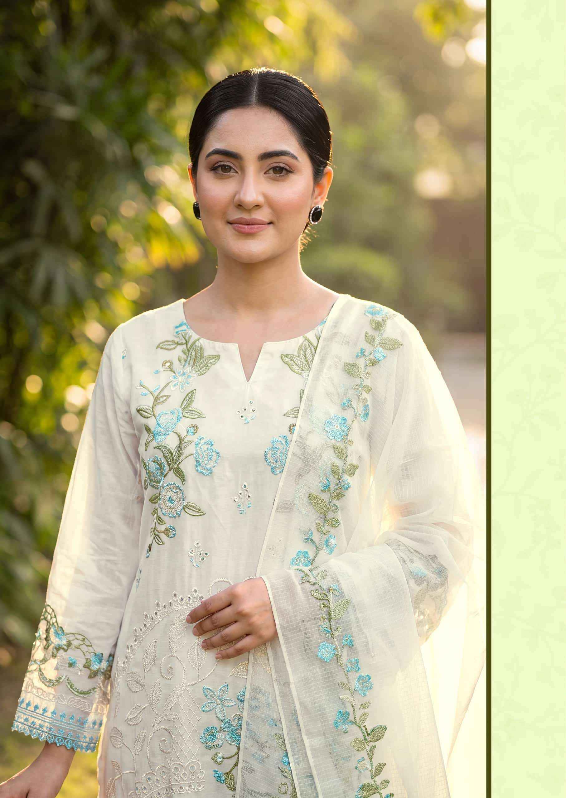 Alok Suit Jade Ombre Edition 7 Designer Cotton Dress Material _ Wholesale Factory Rate ( 6 Pcs Catalog )