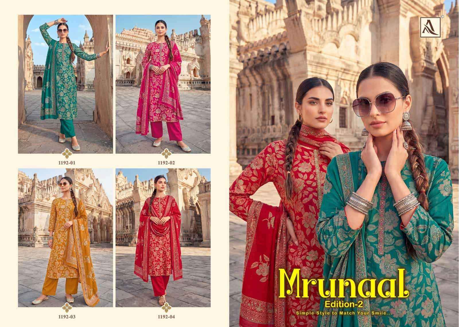 Alok Suit Mrunaal Edition 2 - Ladies Suit wholesale Price ( 4 Pcs Catalog )