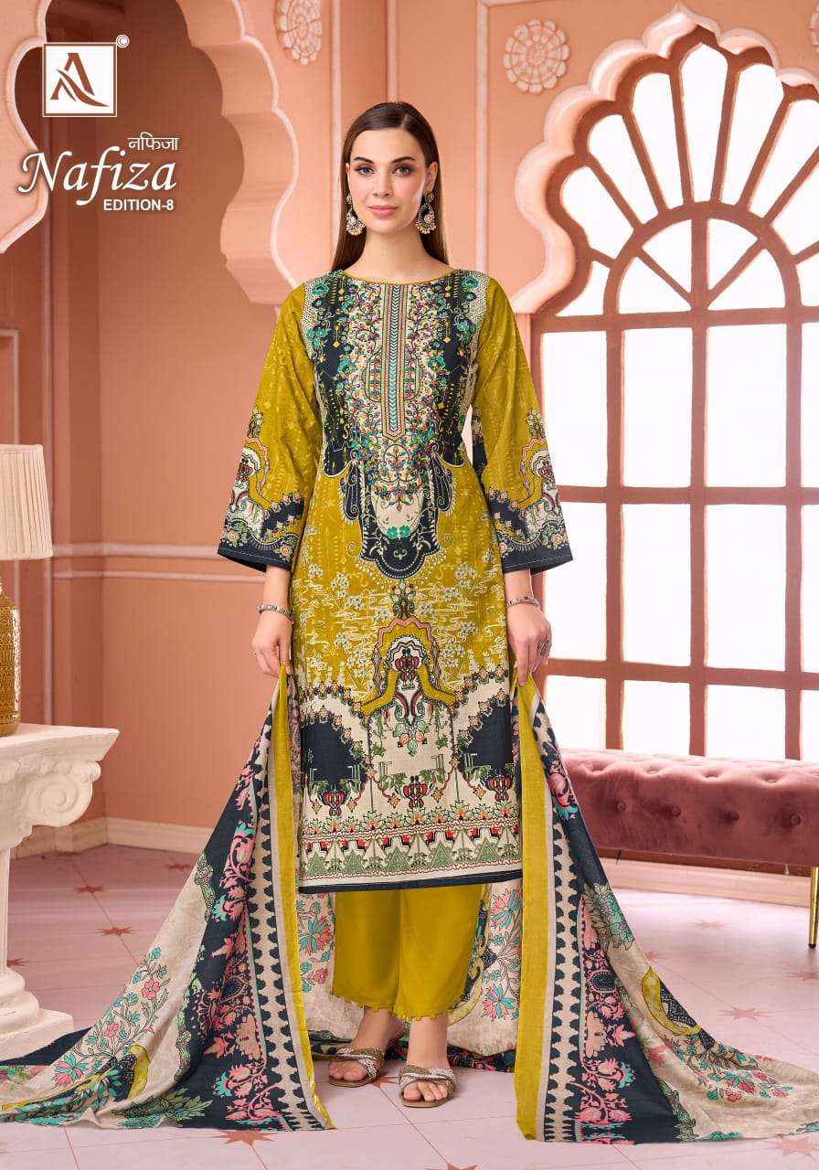 Alok Suit Nafiza Edition 8 Pakistani Suits - Surat Wholesale Factory ( 6 Pcs Catalogue )