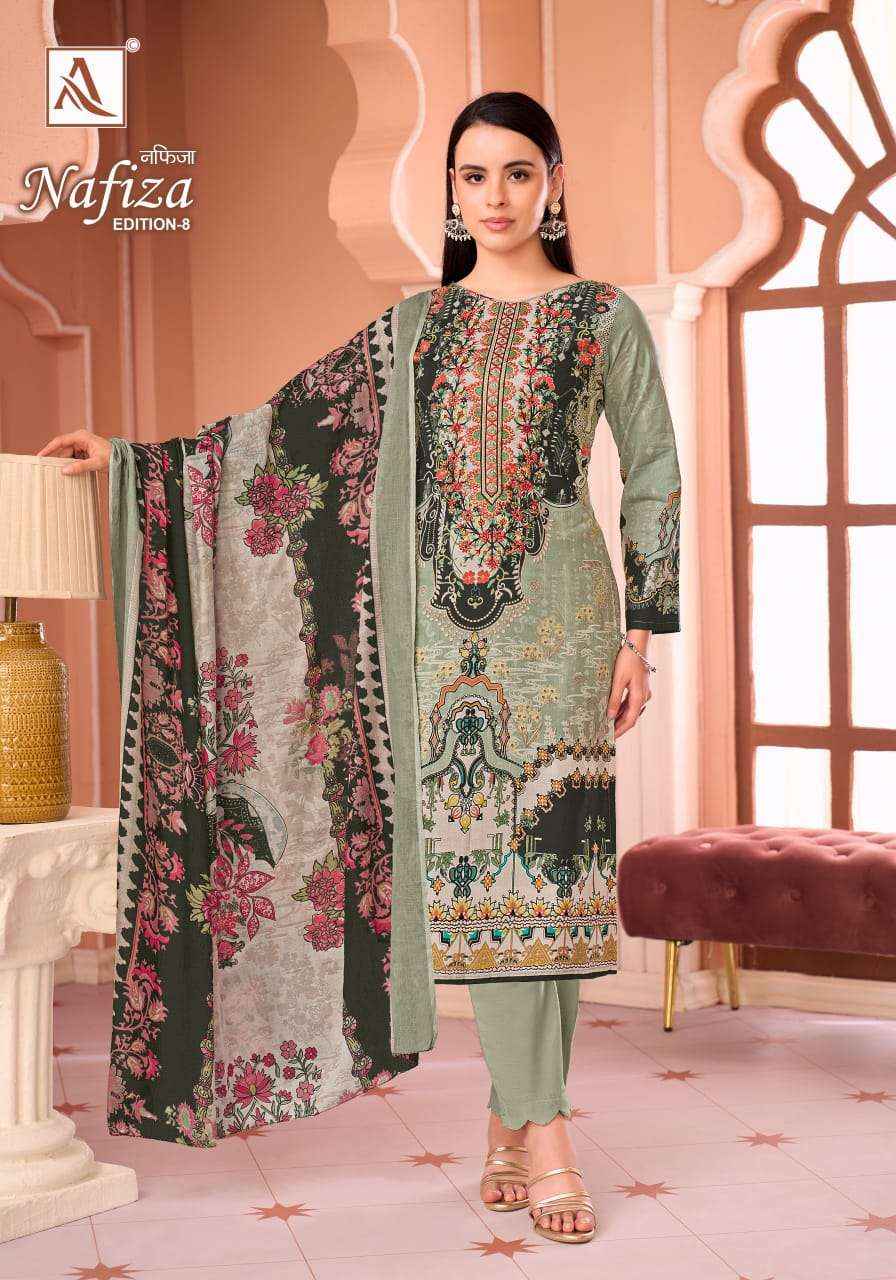 Alok Suit Nafiza Edition 8 Pakistani Suits - Surat Wholesale Factory ( 6 Pcs Catalogue )