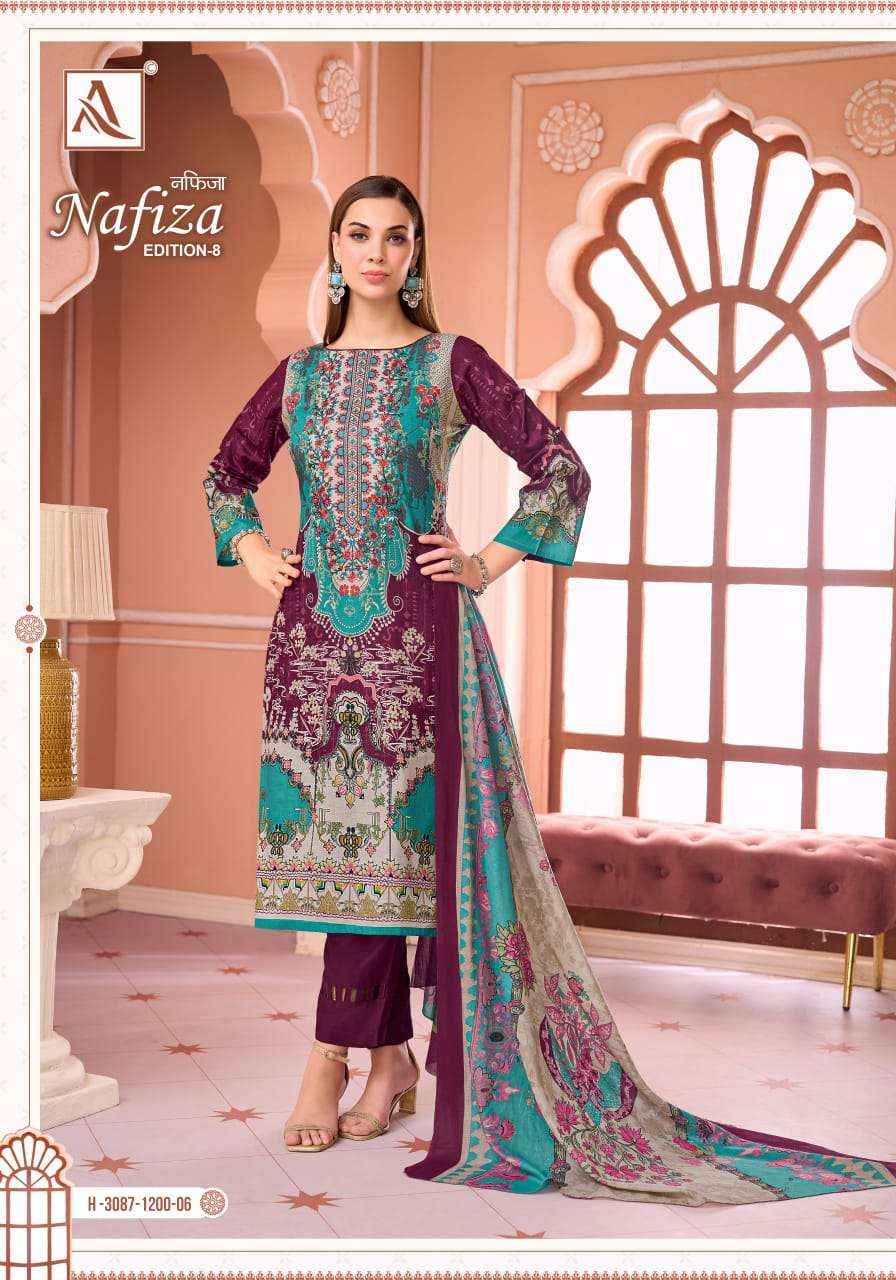 Alok Suit Nafiza Edition 8 Pakistani Suits - Surat Wholesale Factory ( 6 Pcs Catalogue )