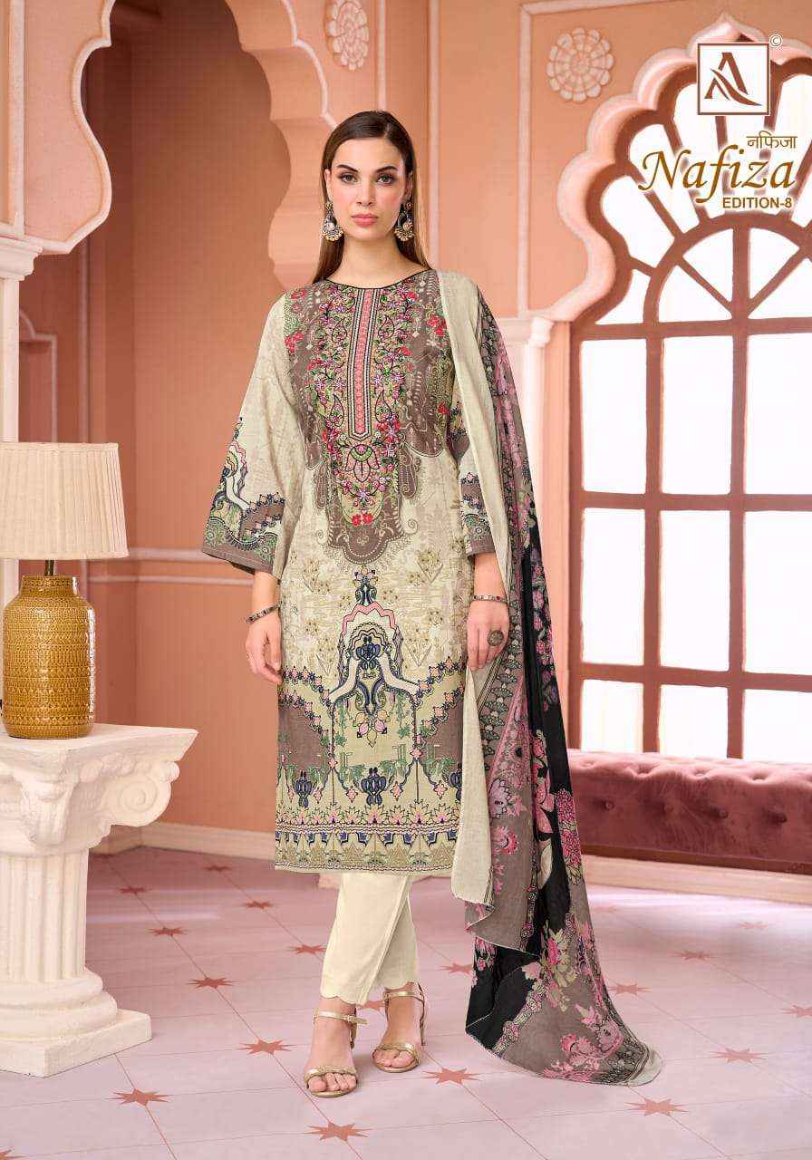 Alok Suit Nafiza Edition 8 Pakistani Suits - Surat Wholesale Factory ( 6 Pcs Catalogue )