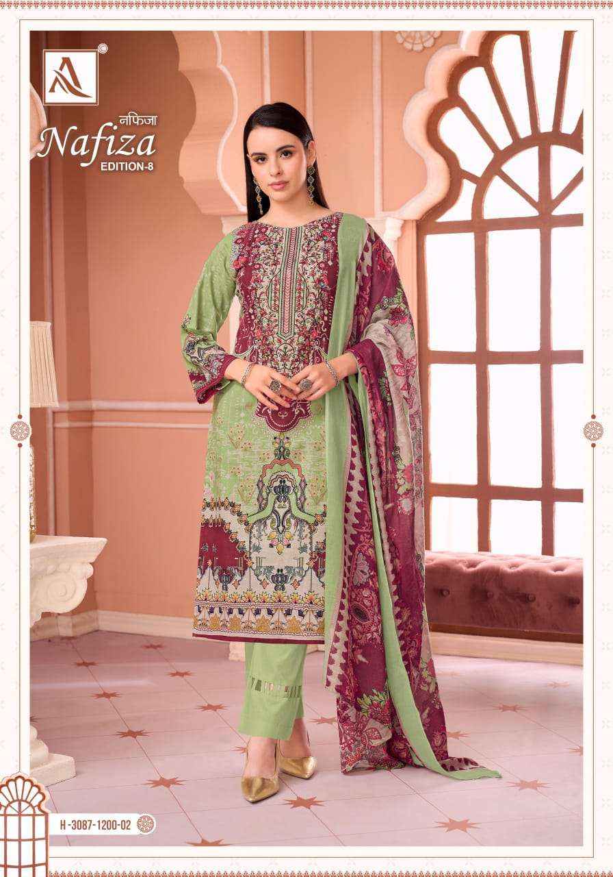 Alok Suit Nafiza Edition 8 Pakistani Suits - Surat Wholesale Factory ( 6 Pcs Catalogue )