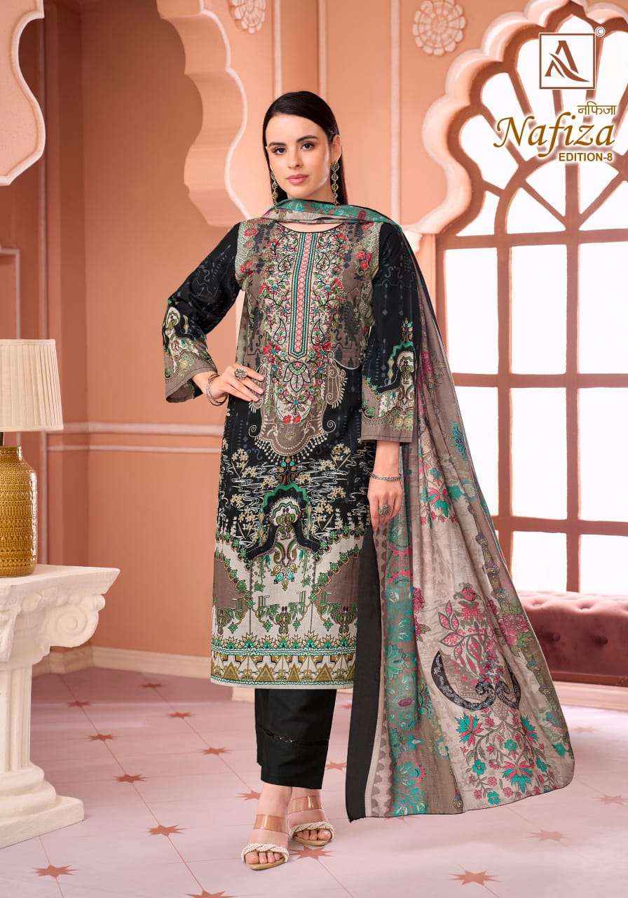 Alok Suit Nafiza Edition 8 Pakistani Suits - Surat Wholesale Factory ( 6 Pcs Catalogue )