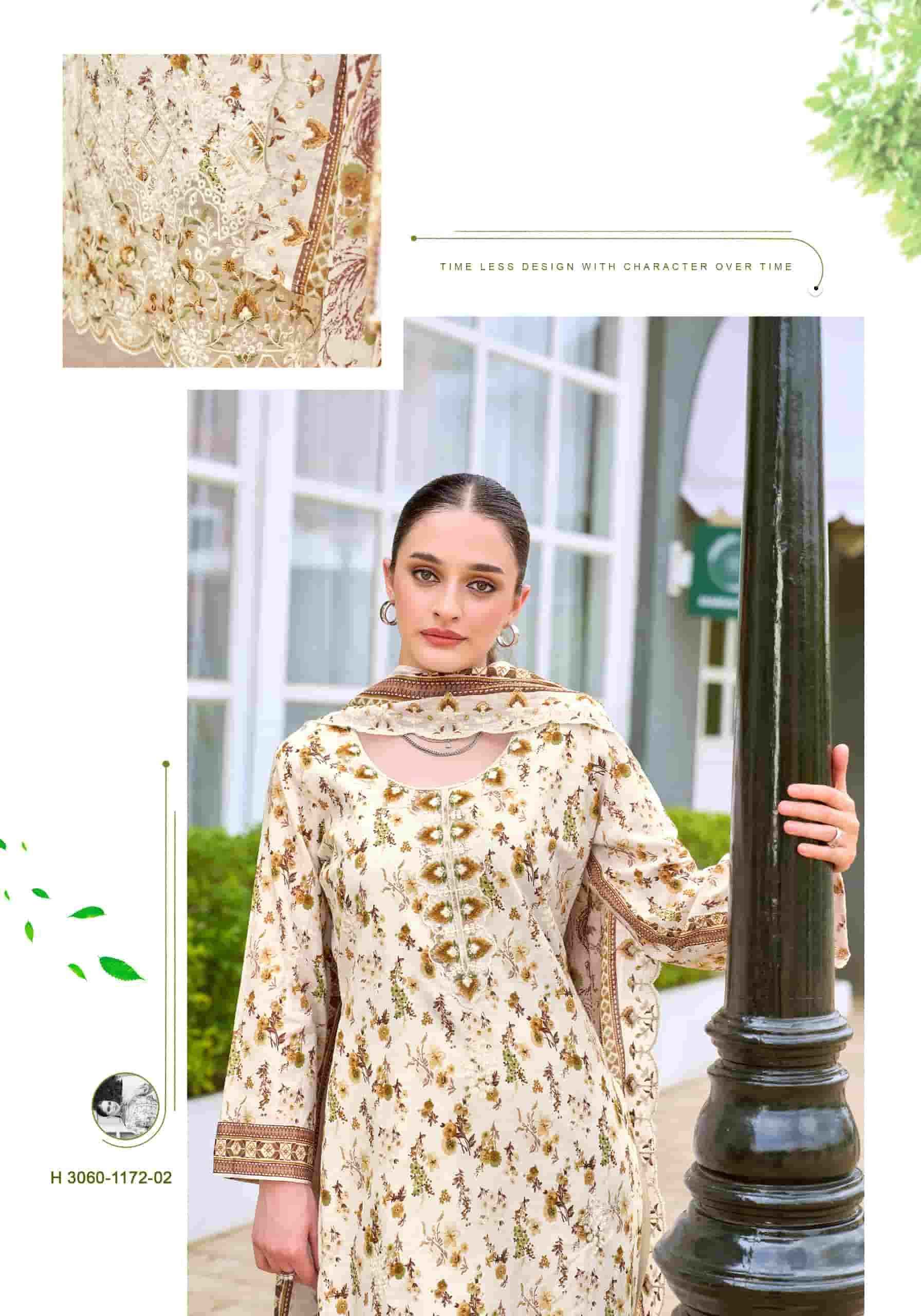 Alok Suit Rabia Butt - Cotton Dress Material Wholesale Factory ( 8 Pcs Pcs Catalog )