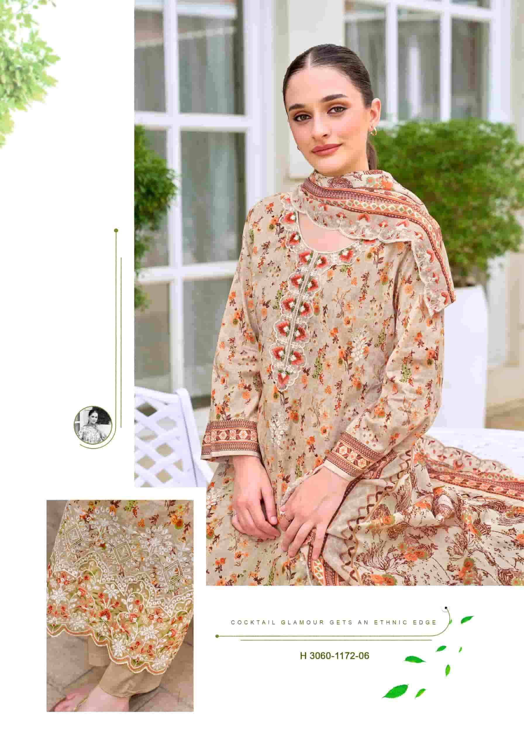 Alok Suit Rabia Butt - Cotton Dress Material Wholesale Factory ( 8 Pcs Pcs Catalog )