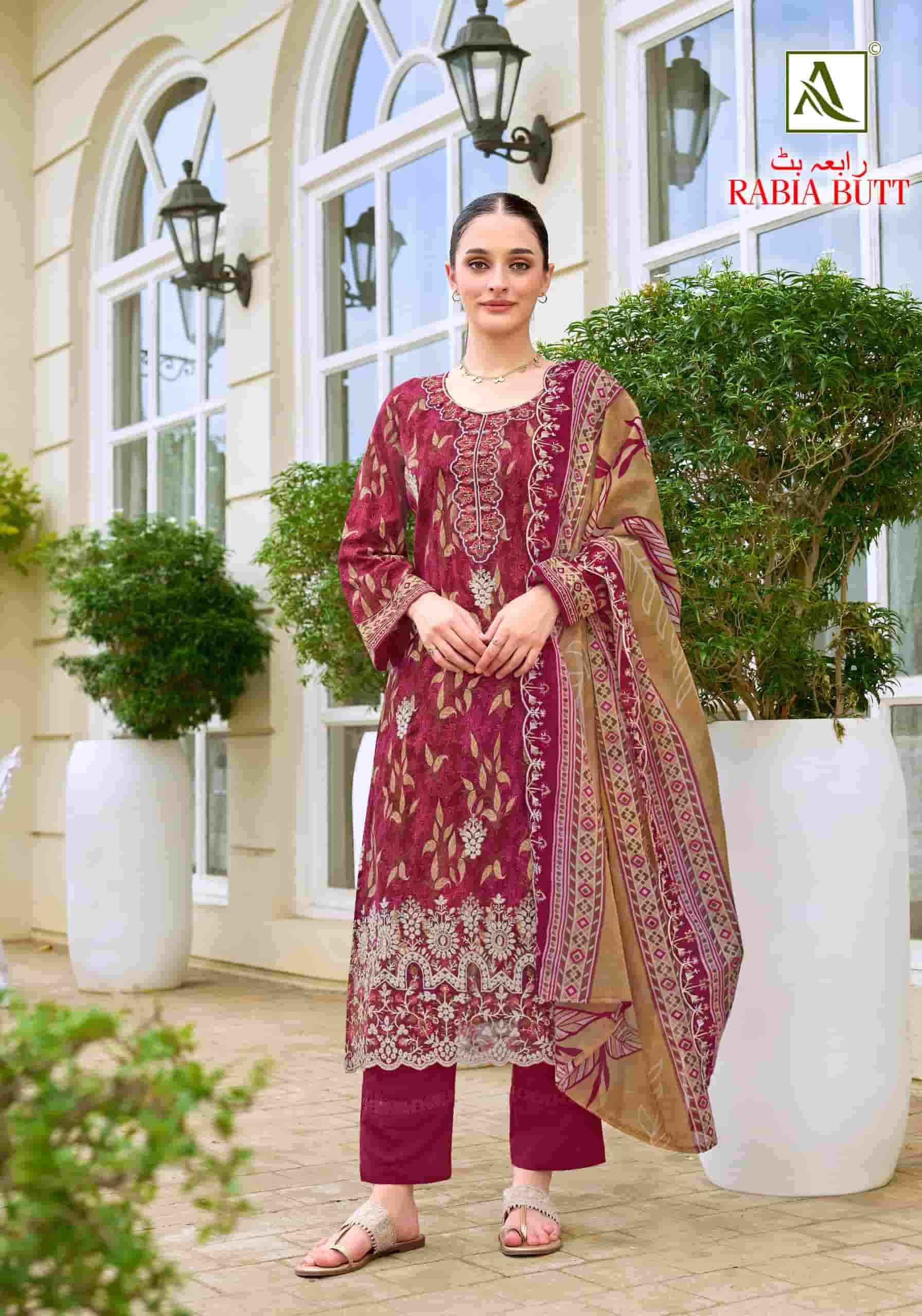 Alok Suit Rabia Butt - Cotton Dress Material Wholesale Factory ( 8 Pcs Pcs Catalog )