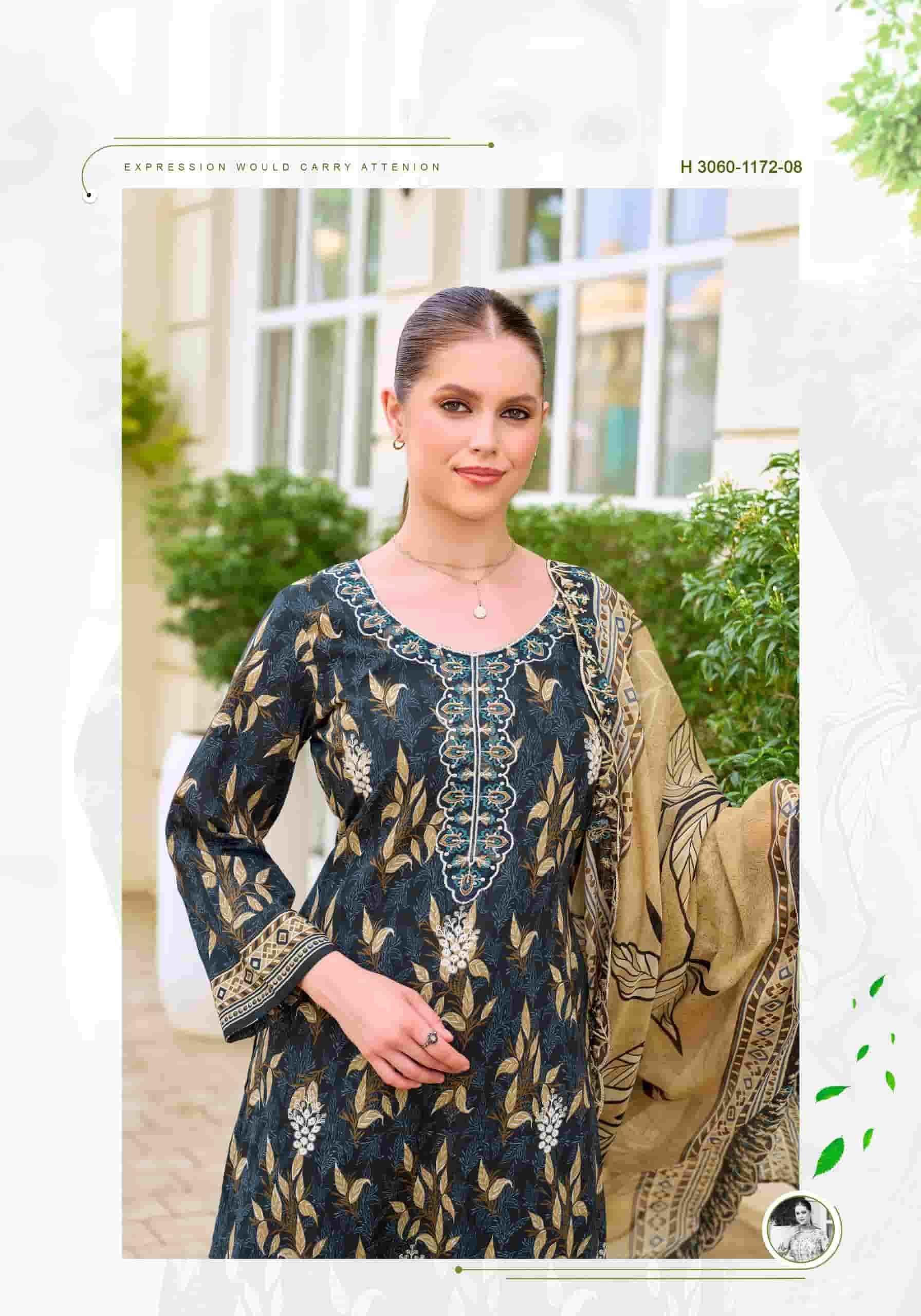 Alok Suit Rabia Butt - Cotton Dress Material Wholesale Factory ( 8 Pcs Pcs Catalog )