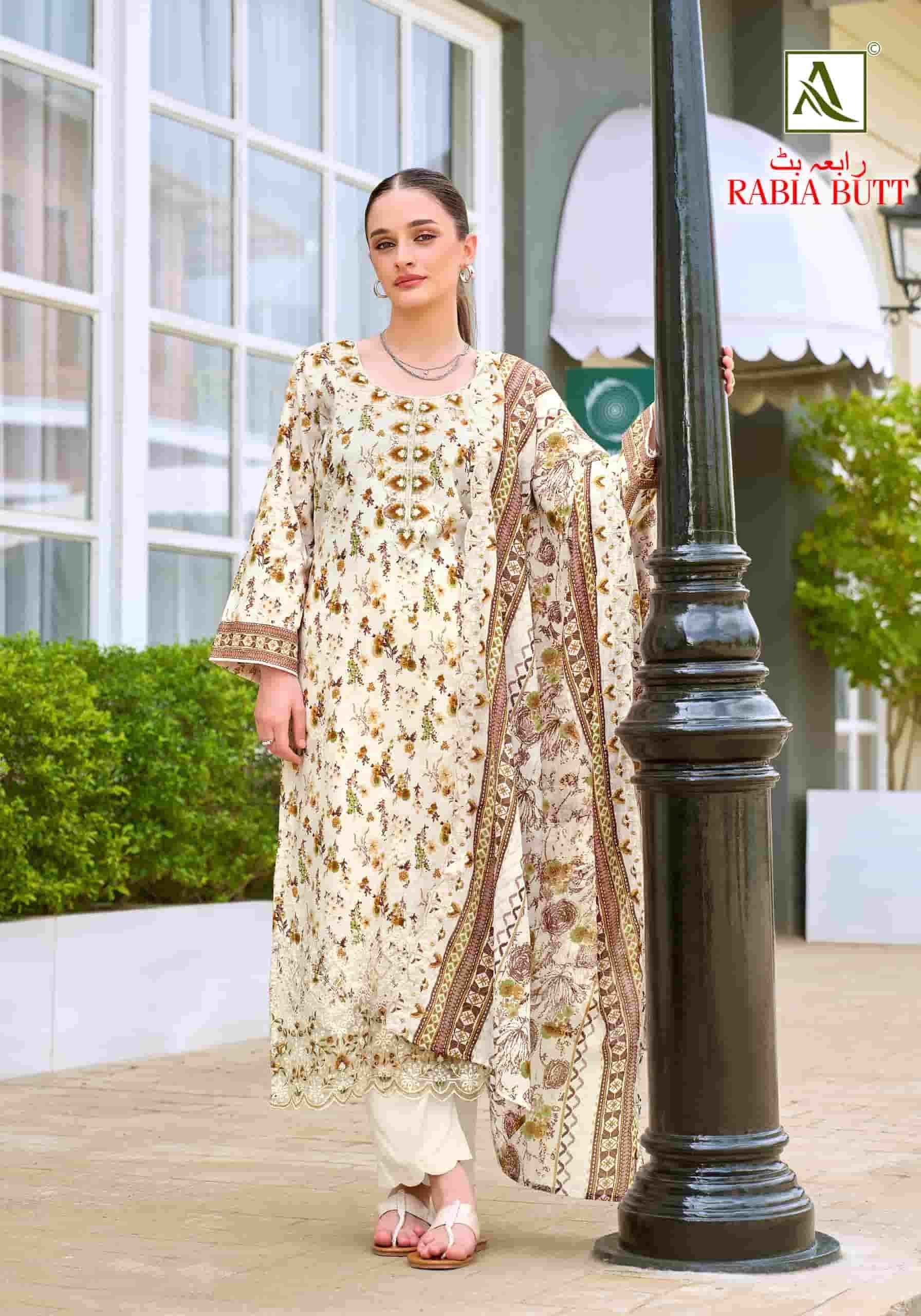 Alok Suit Rabia Butt - Cotton Dress Material Wholesale Factory ( 8 Pcs Pcs Catalog )