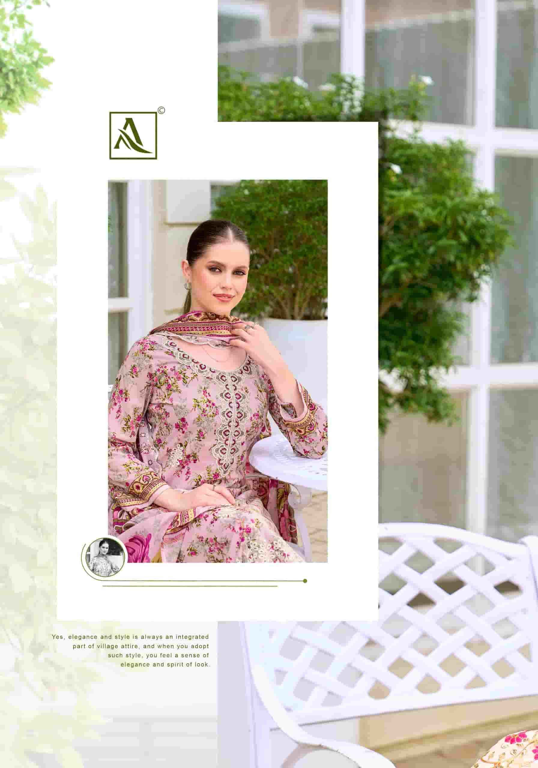 Alok Suit Rabia Butt - Cotton Dress Material Wholesale Factory ( 8 Pcs Pcs Catalog )