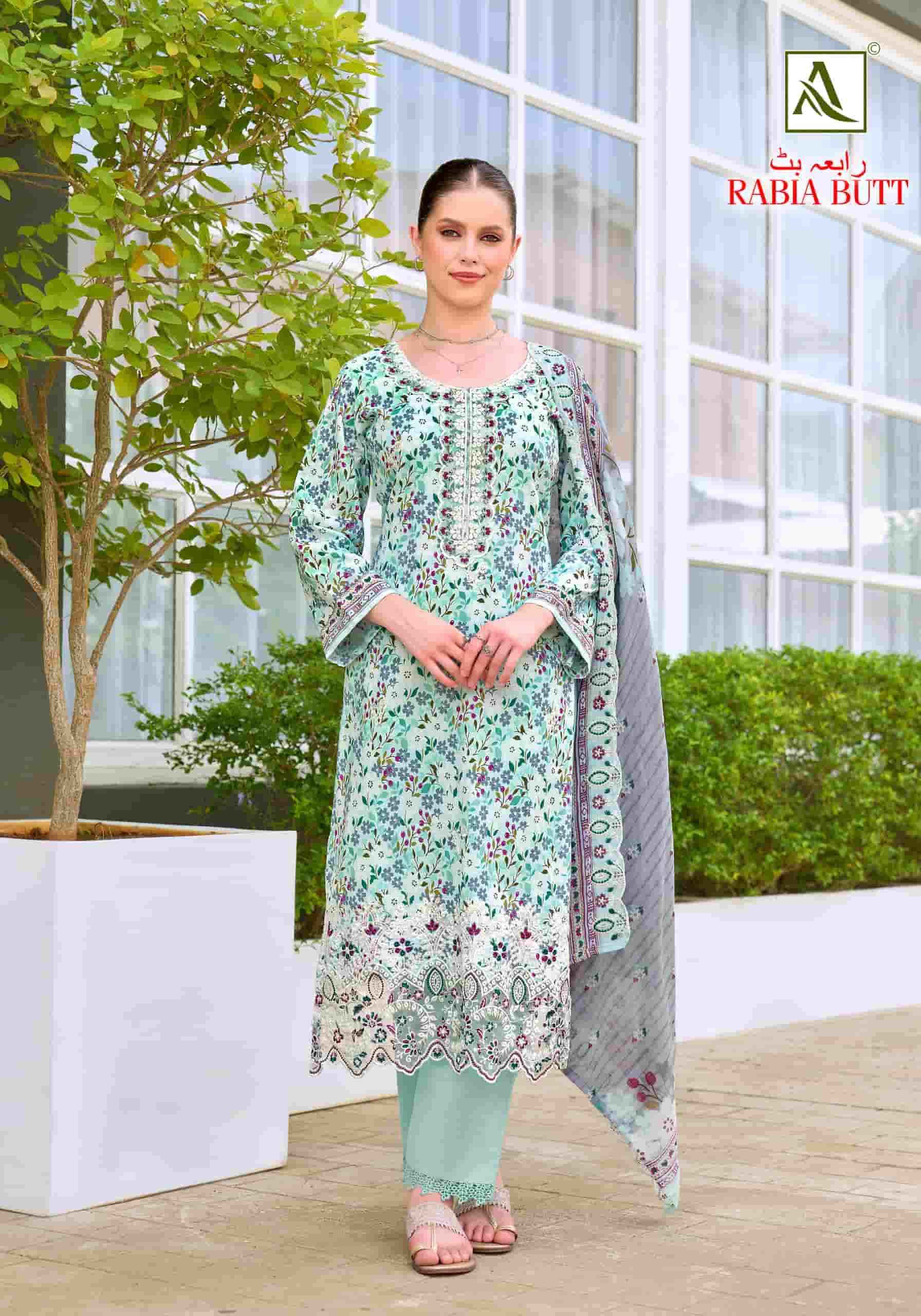 Alok Suit Rabia Butt - Cotton Dress Material Wholesale Factory ( 8 Pcs Pcs Catalog )