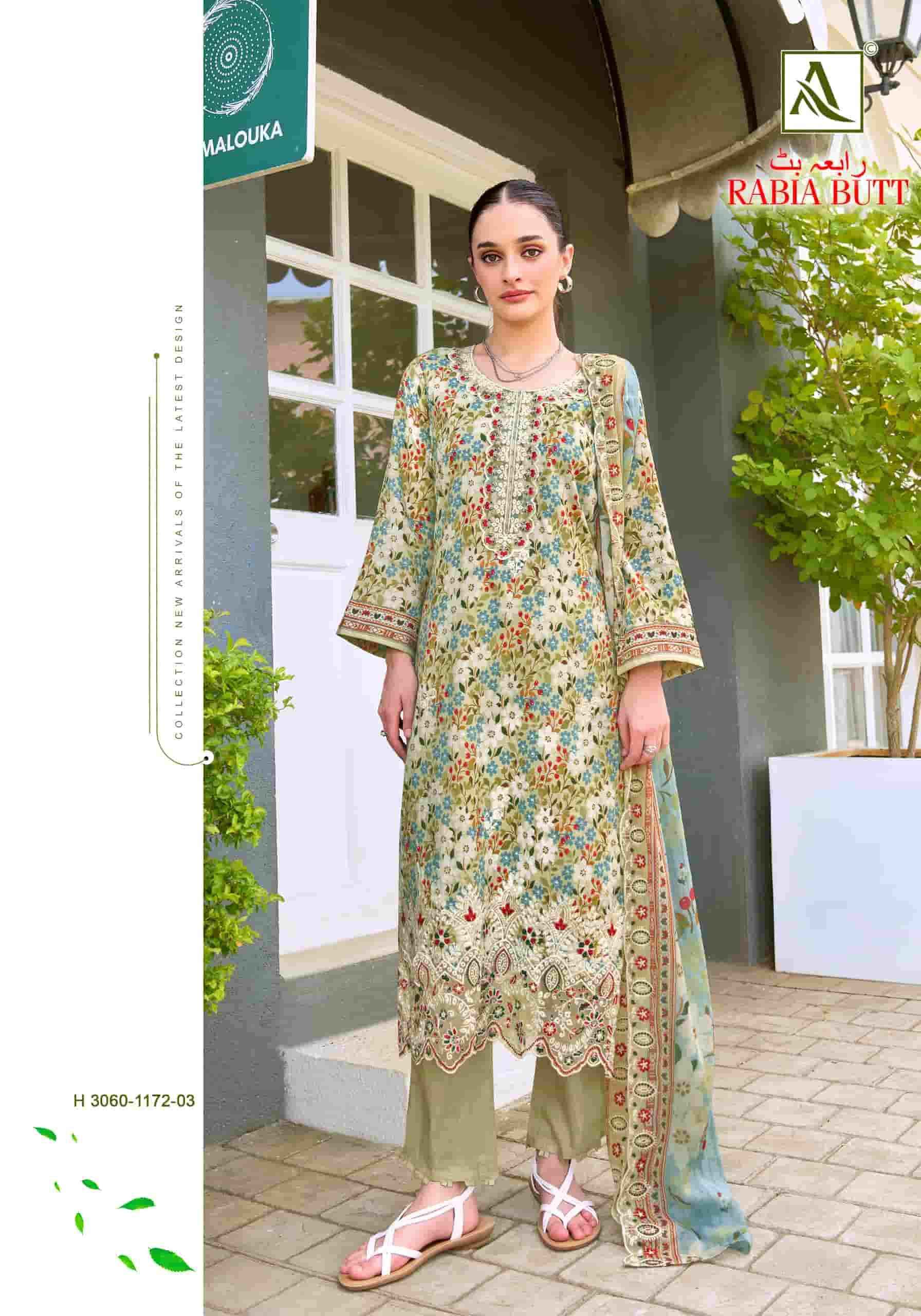 Alok Suit Rabia Butt - Cotton Dress Material Wholesale Factory ( 8 Pcs Pcs Catalog )