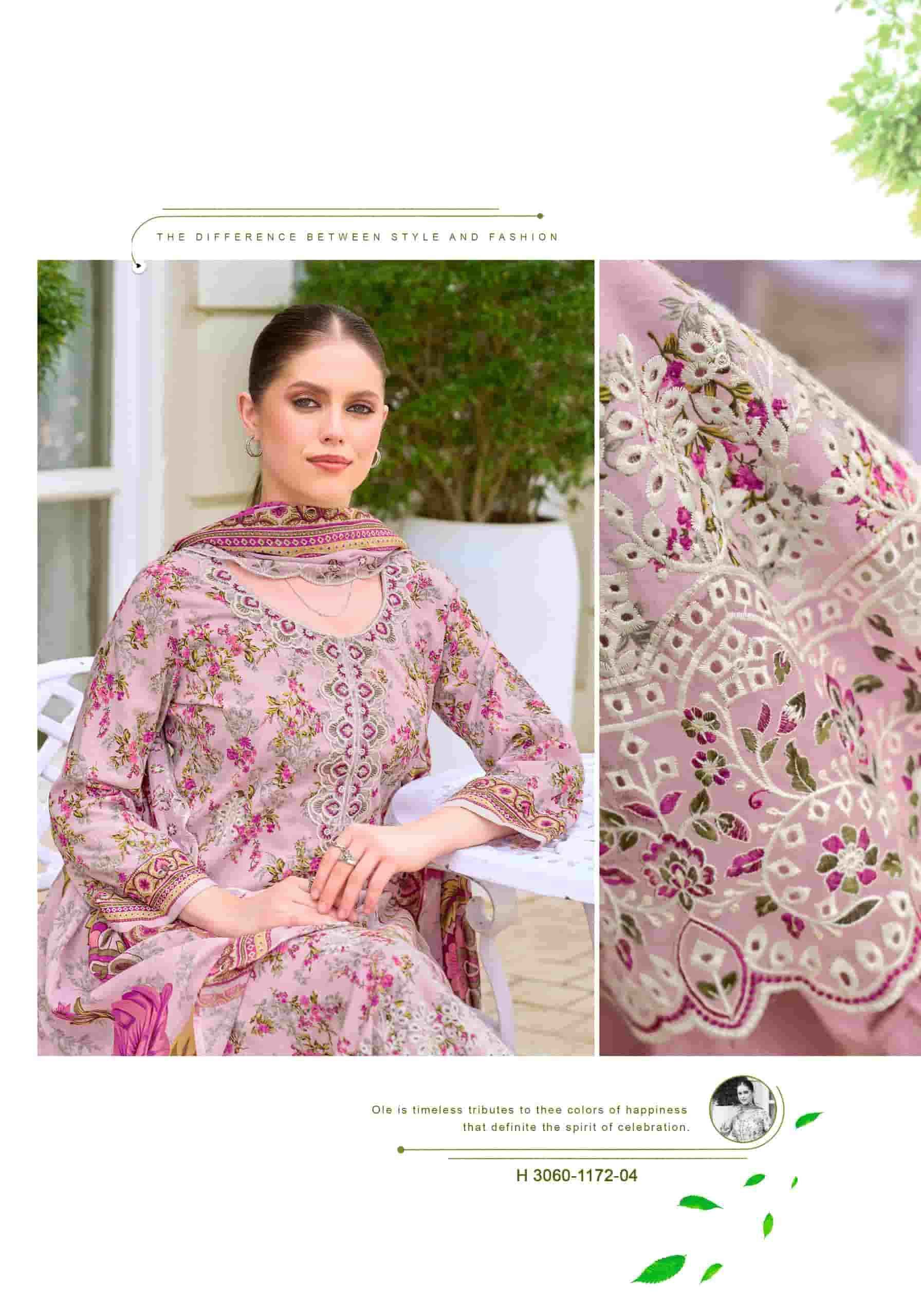 Alok Suit Rabia Butt - Cotton Dress Material Wholesale Factory ( 8 Pcs Pcs Catalog )