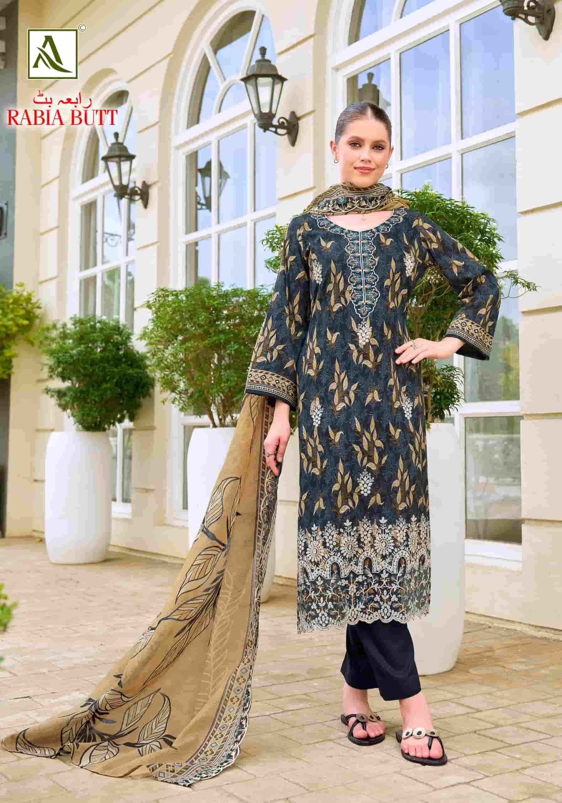 Alok Suit Rabia Butt - Cotton Dress Material Wholesale Factory ( 8 Pcs Pcs Catalog )