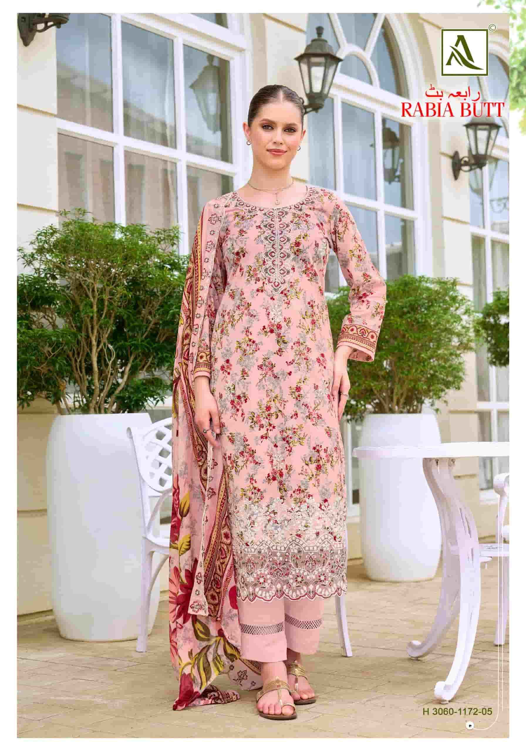 Alok Suit Rabia Butt - Cotton Dress Material Wholesale Factory ( 8 Pcs Pcs Catalog )