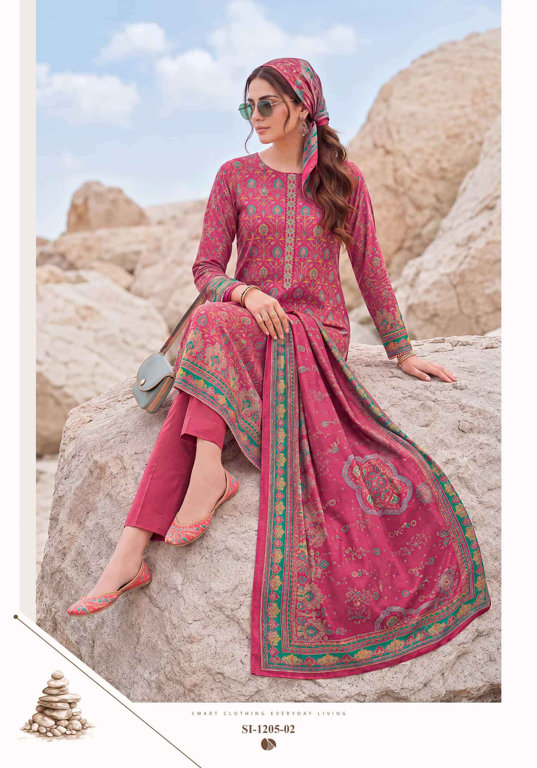 Alok Suit Royal Mastani Fancy Wear Ladies Dress Material _ Wholesale Factory Rate ( 6 Pcs Catalog )