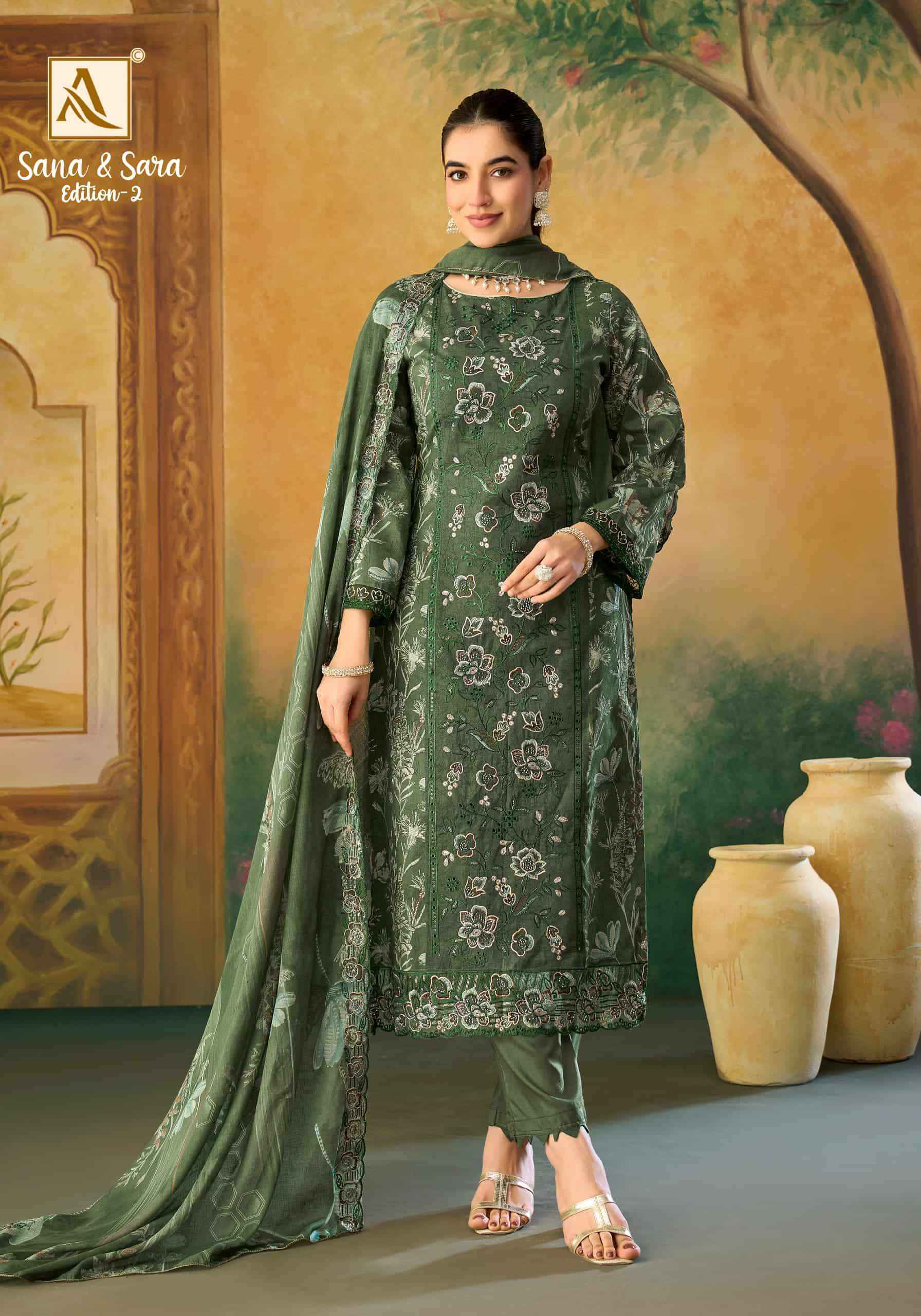 Alok Suit Sana And Sara Edition 2 - Alok Suit Latest Catalog Wholesale Price ( 6 Pcs Catalog )