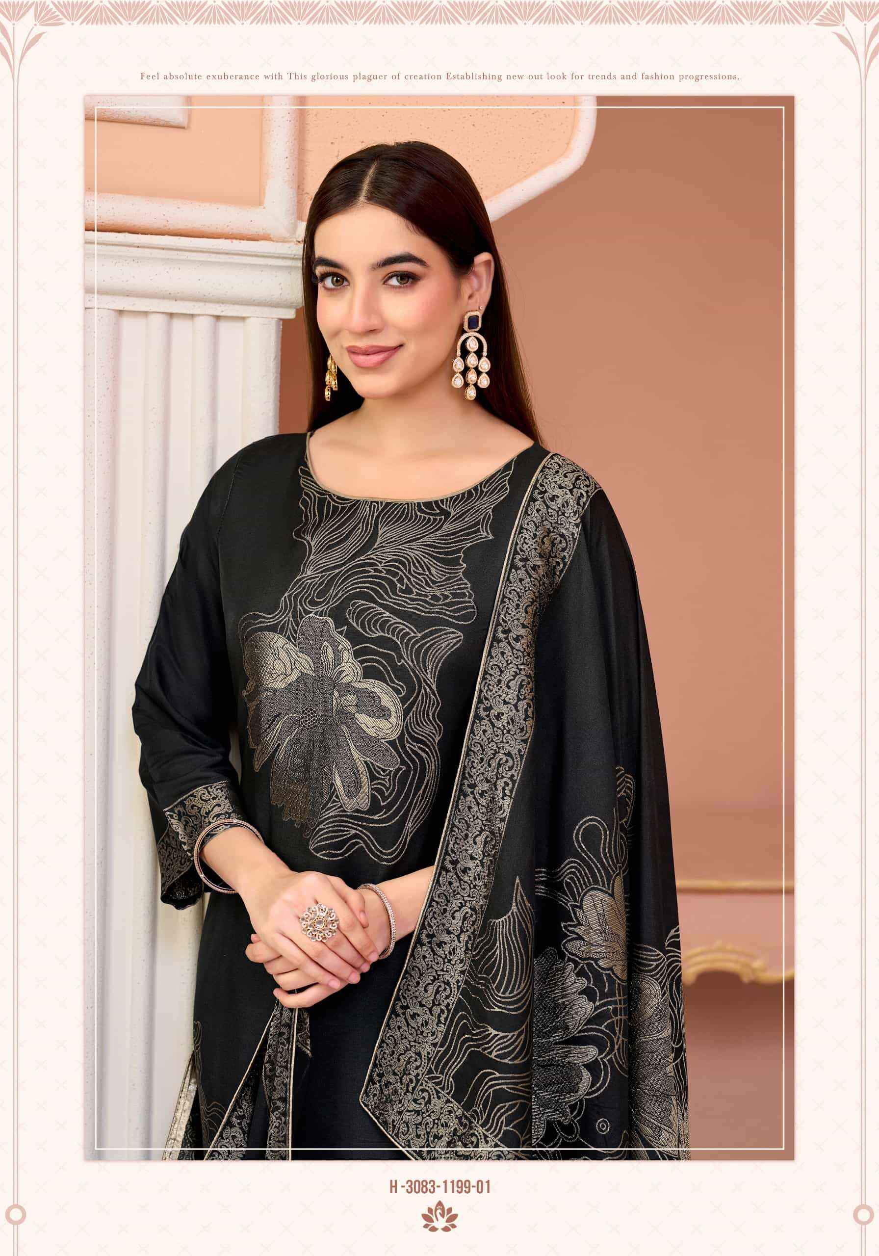 Alok Suit Sargun Edition 7 - Wholesale Muslin Jacquard Dresses ( 6 Pcs Catalog )