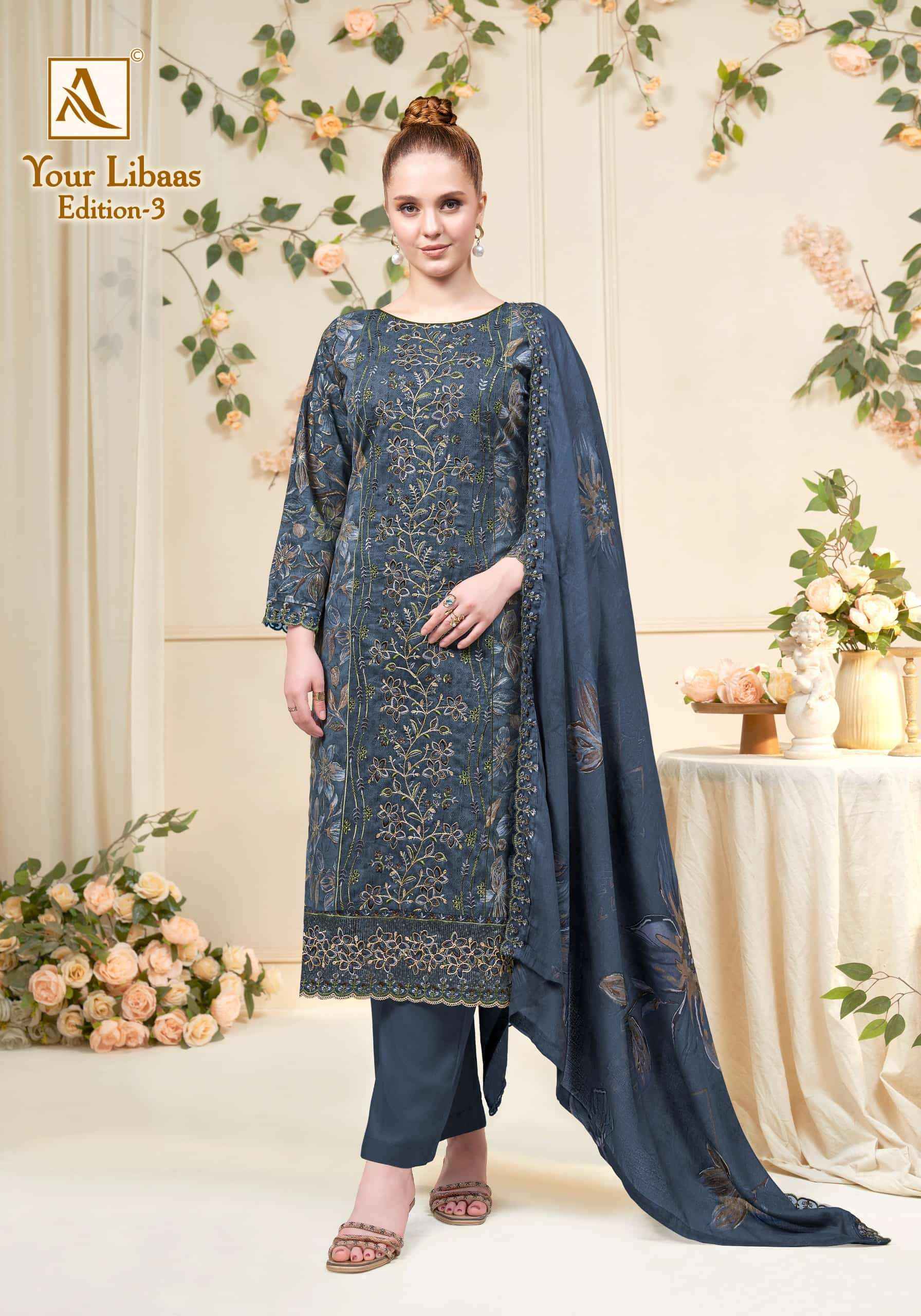 Alok Suit Your Libaas Edition 3 Fancy Cotton Dress Material _ Wholesale Factory Rate ( 6 Pcs Catalog )