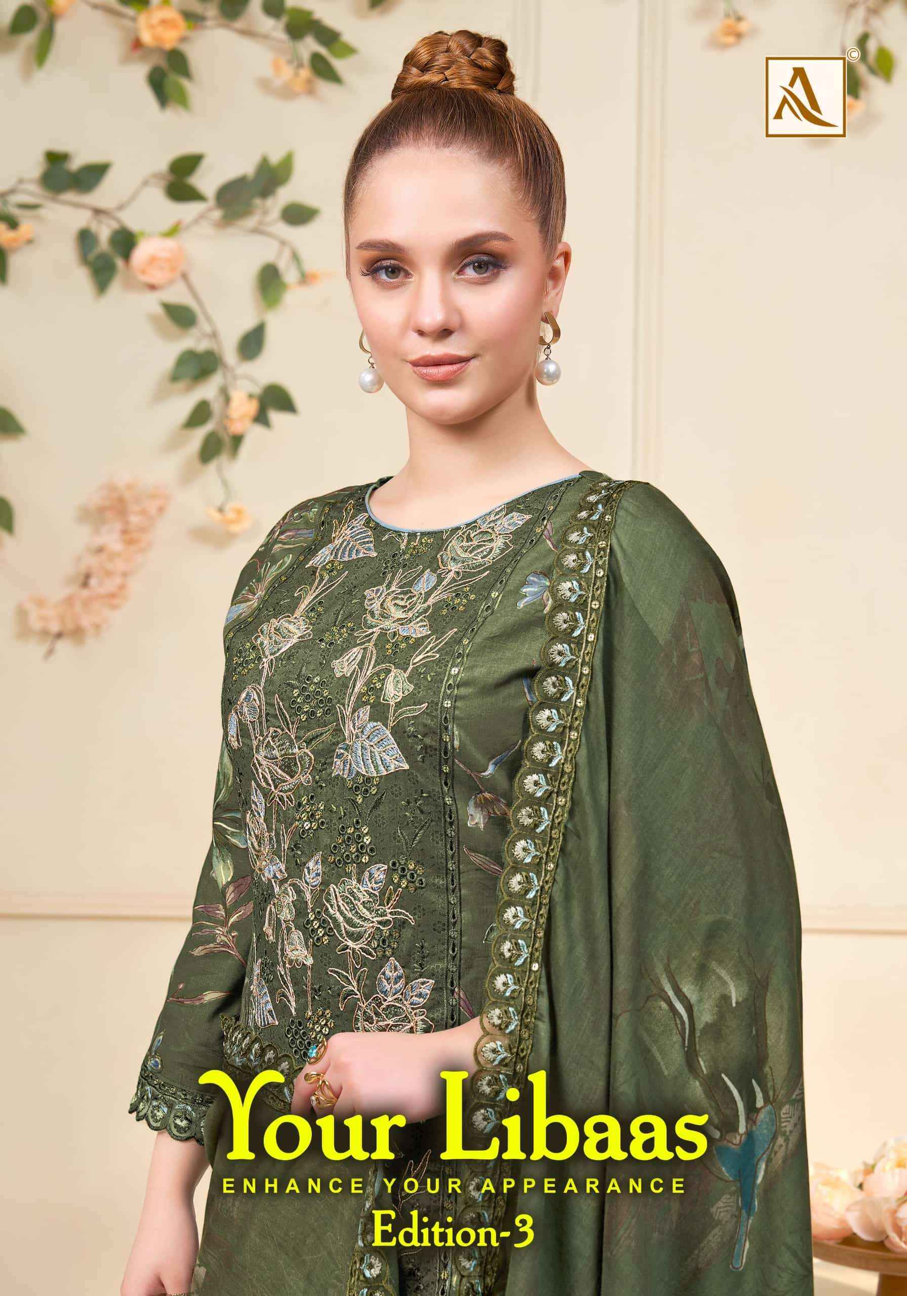 Alok Suit Your Libaas Edition 3 Fancy Cotton Dress Material _ Wholesale Factory Rate ( 6 Pcs Catalog )