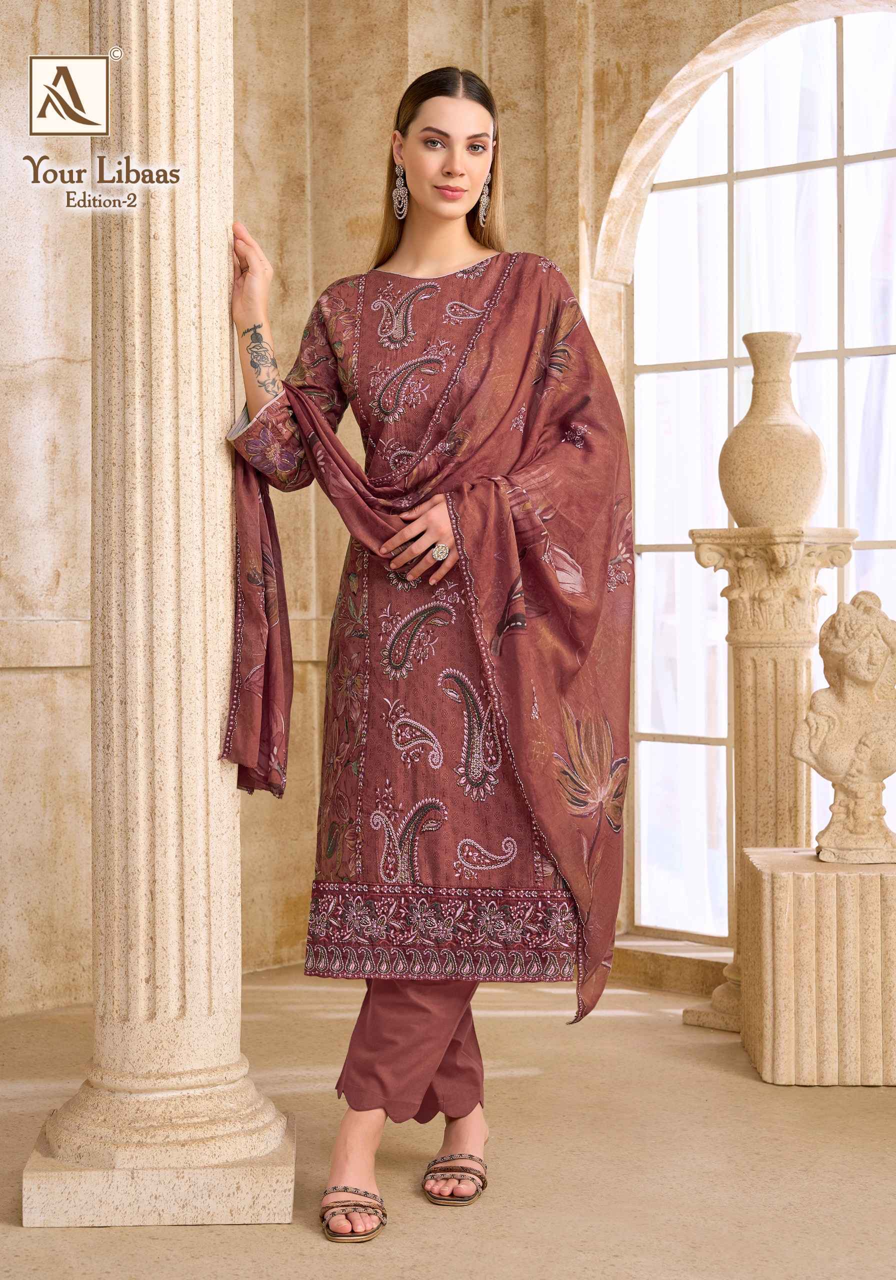 Alok Your Libaas Edition 2 Cambric Cotton Dress Material - Wholesale Catalog Surat ( 6 pcs Catalog )