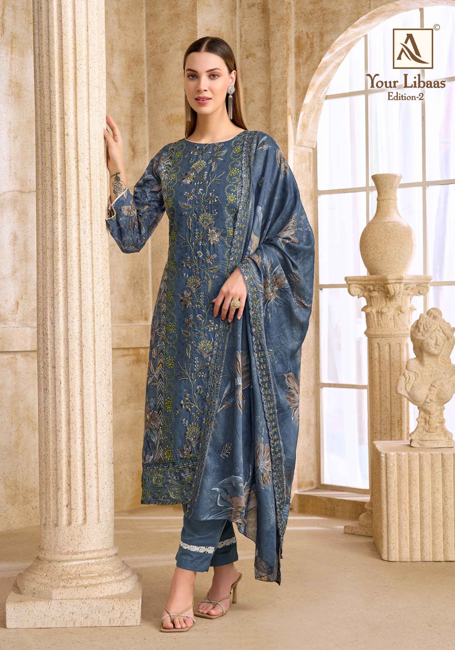 Alok Your Libaas Edition 2 Cambric Cotton Dress Material - Wholesale Catalog Surat ( 6 pcs Catalog )