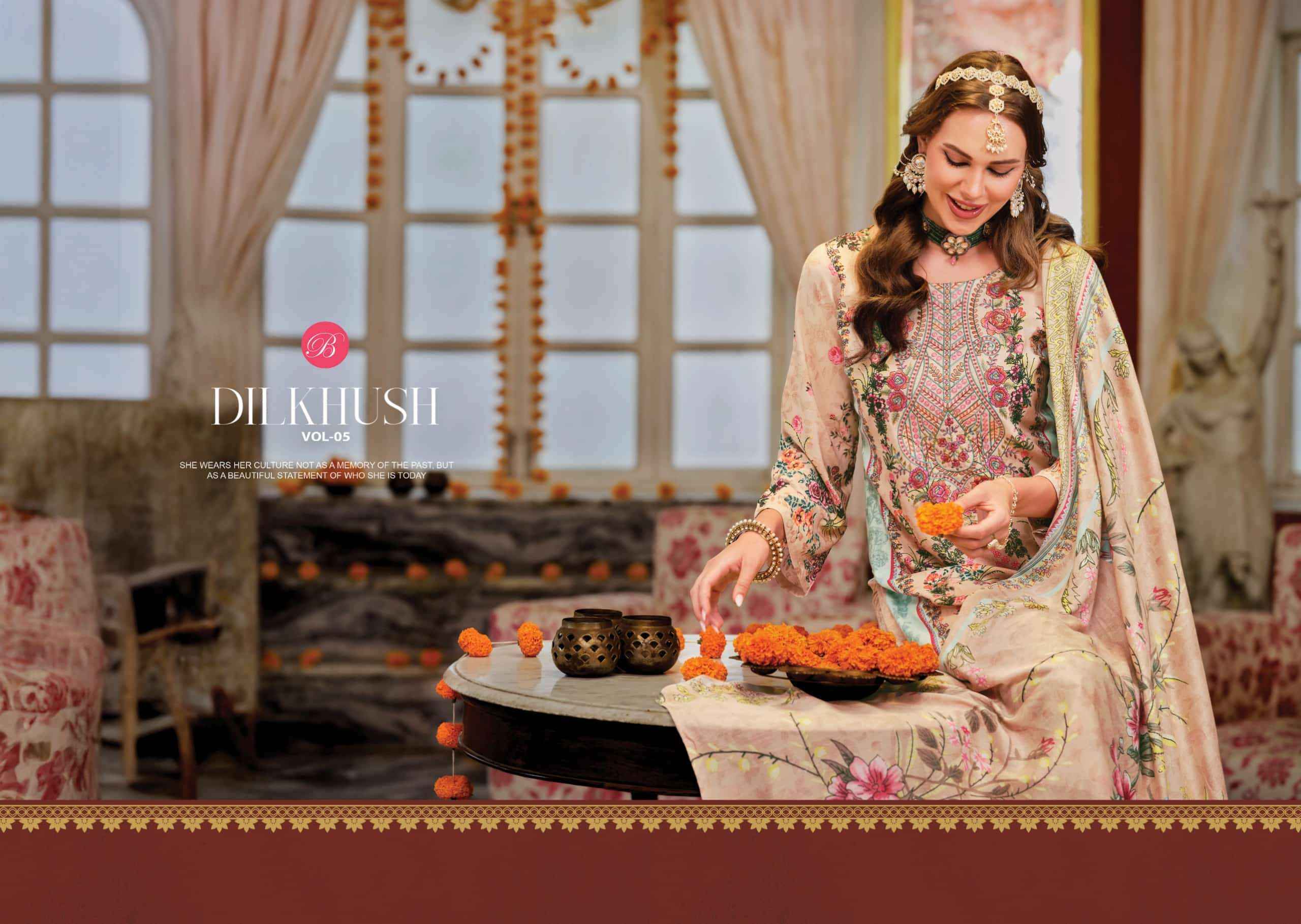 Belliza Designer Dilkhush Vol 5 Rayon Suits Wholesale | factory direct wholesale clothing india online ( 8 Pcs Catalogue )