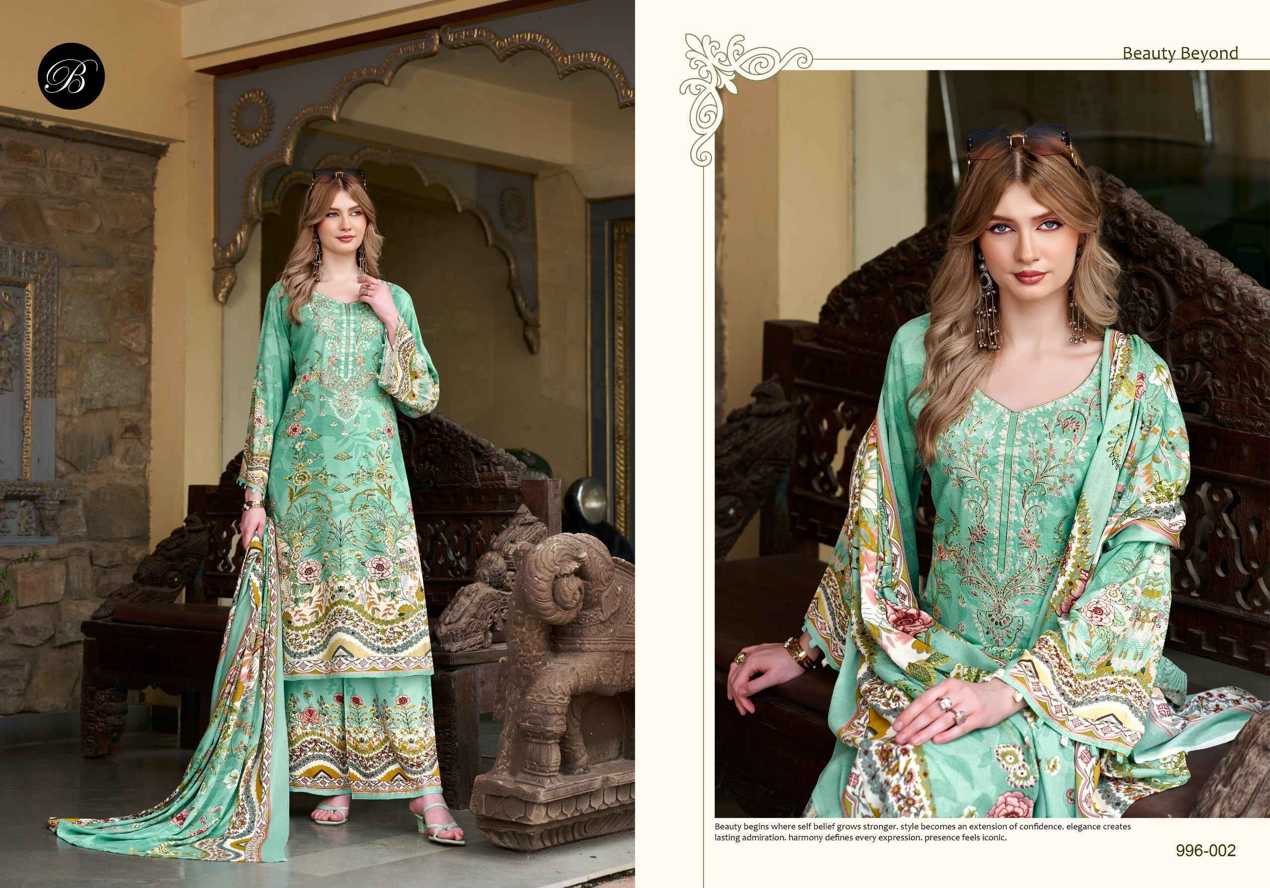 Belliza Dilkhush Vol 4 Viscose Rayon Dress Material - Surat Wholesale Market ( 8 pcs Catalog )