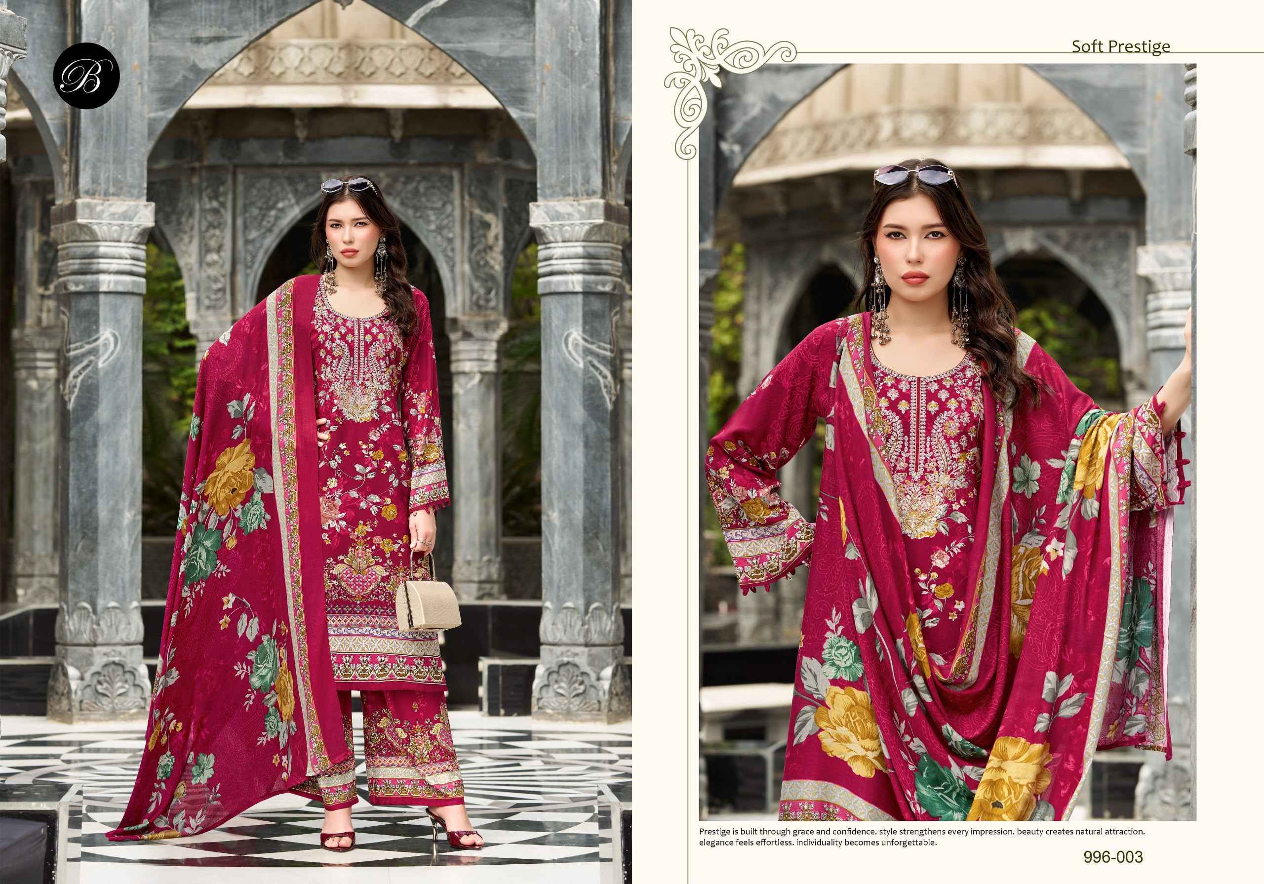 Belliza Dilkhush Vol 4 Viscose Rayon Dress Material - Surat Wholesale Market ( 8 pcs Catalog )