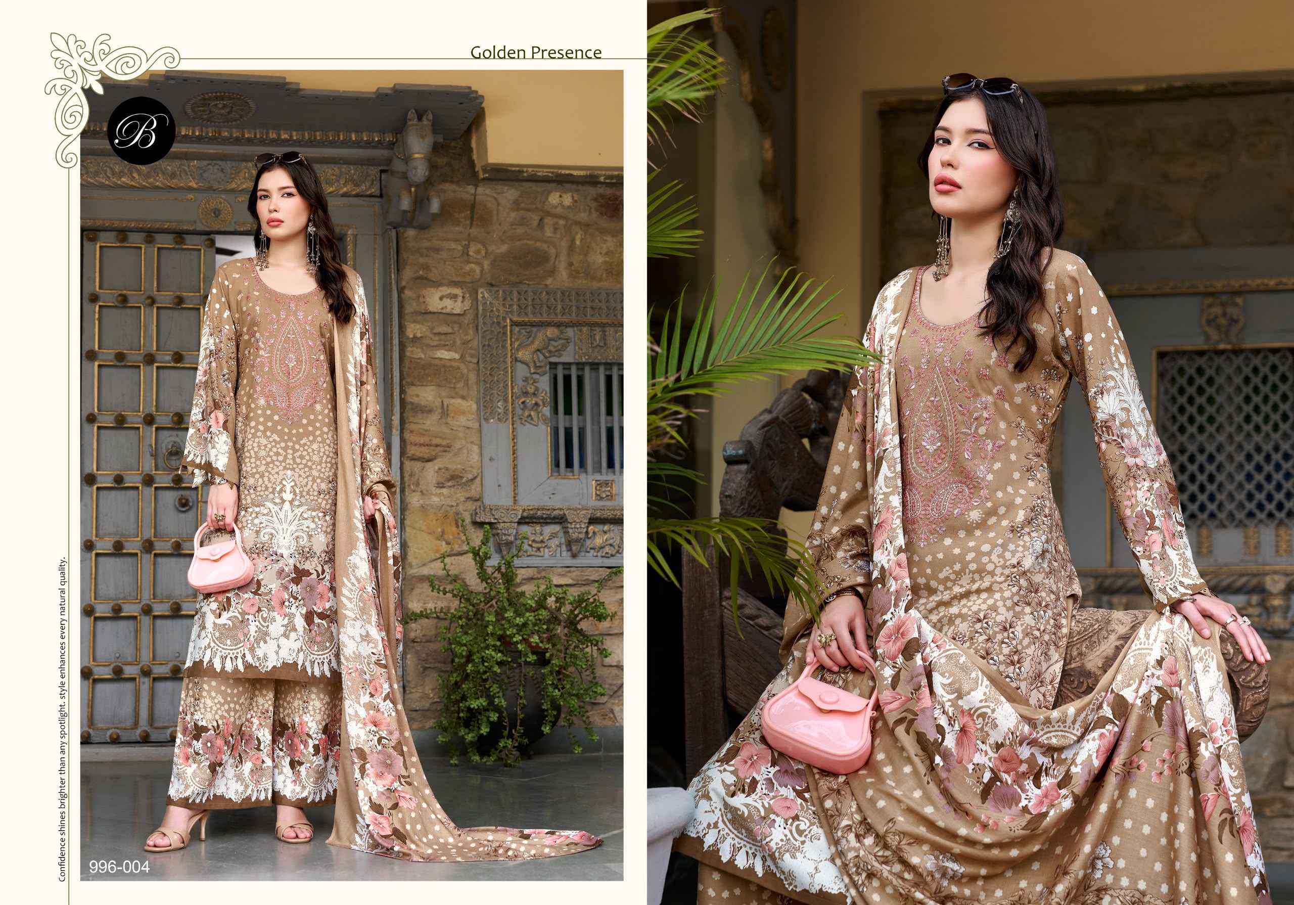 Belliza Dilkhush Vol 4 Viscose Rayon Dress Material - Surat Wholesale Market ( 8 pcs Catalog )