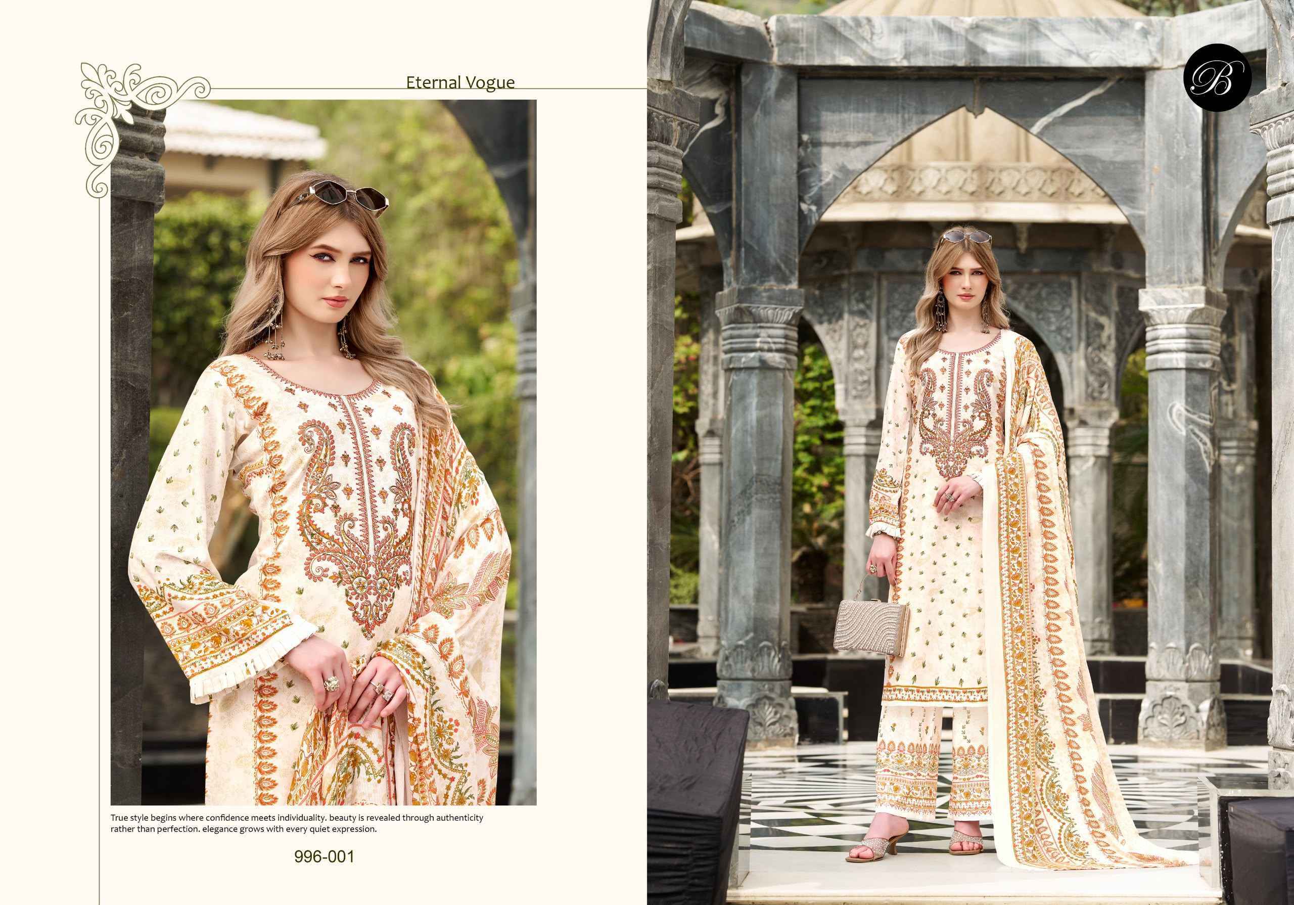 Belliza Dilkhush Vol 4 Viscose Rayon Dress Material - Surat Wholesale Market ( 8 pcs Catalog )