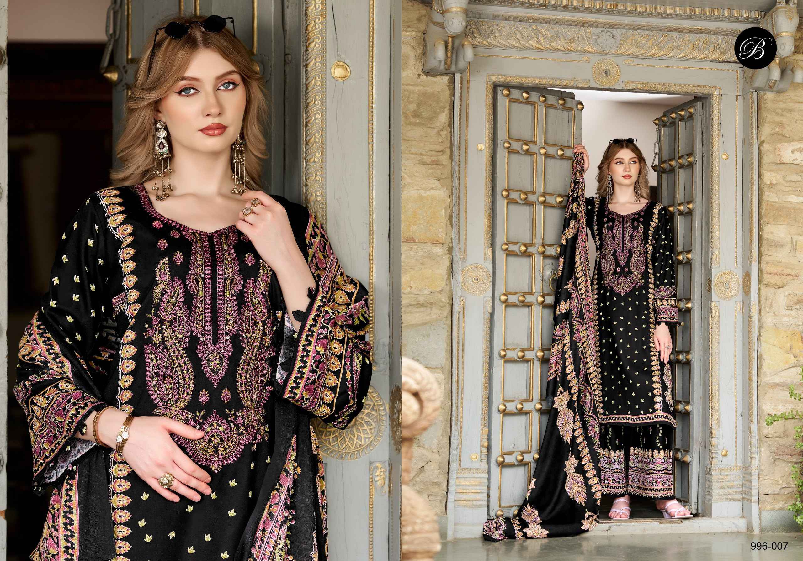 Belliza Dilkhush Vol 4 Viscose Rayon Dress Material - Surat Wholesale Market ( 8 pcs Catalog )