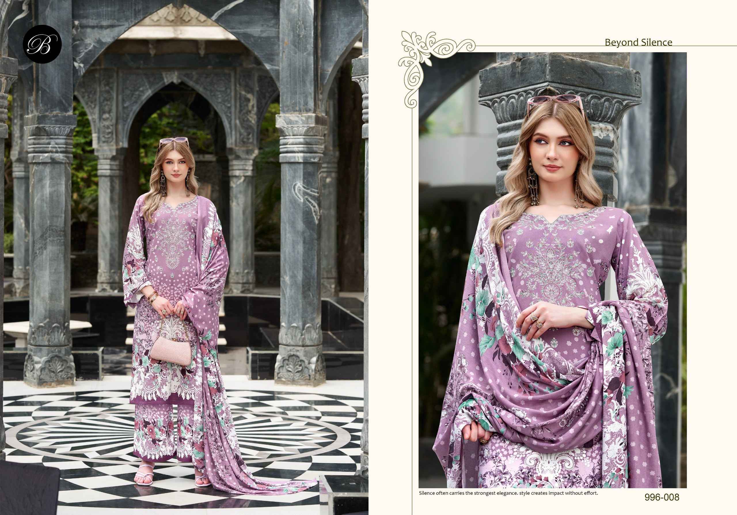 Belliza Dilkhush Vol 4 Viscose Rayon Dress Material - Surat Wholesale Market ( 8 pcs Catalog )