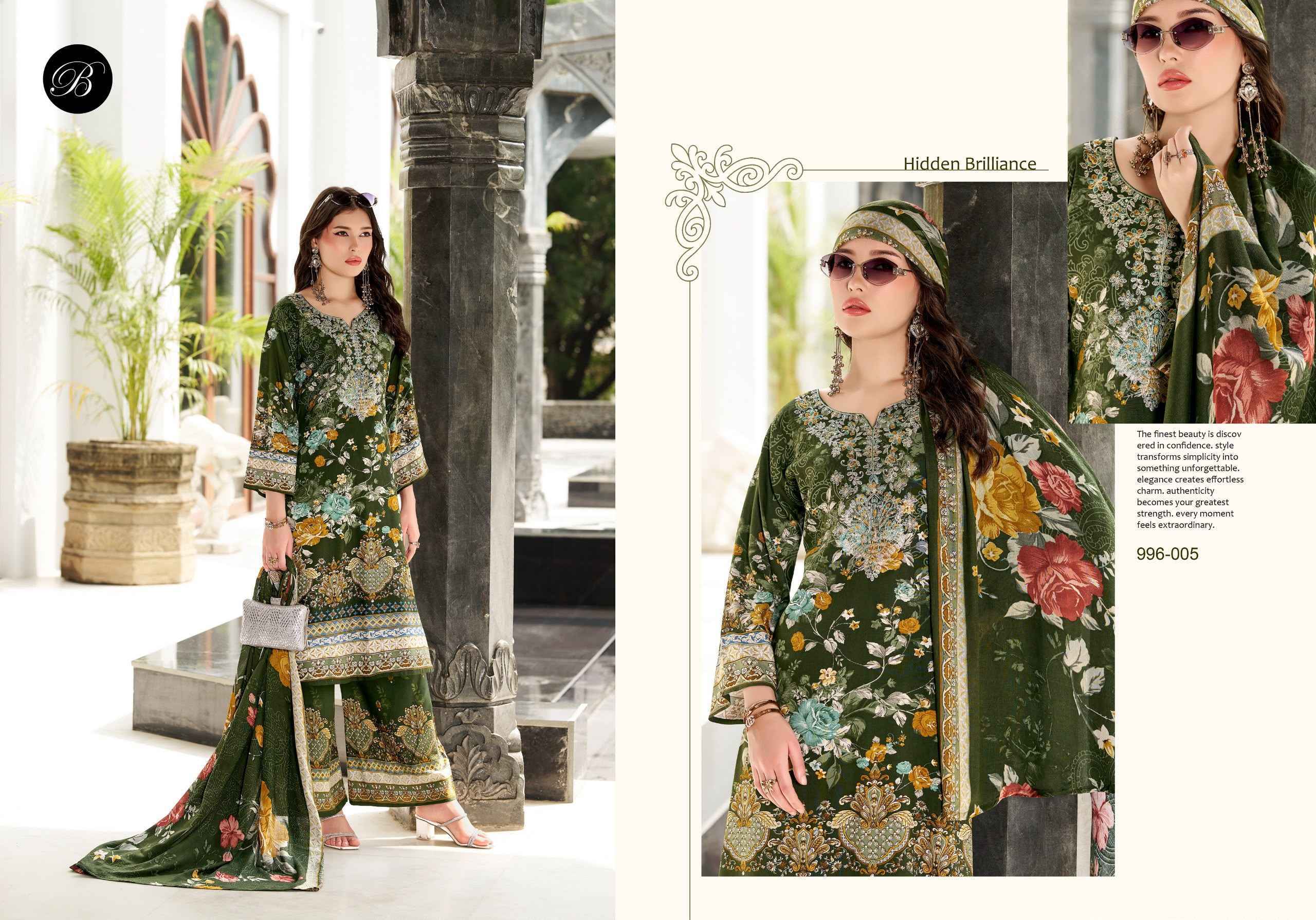 Belliza Dilkhush Vol 4 Viscose Rayon Dress Material - Surat Wholesale Market ( 8 pcs Catalog )