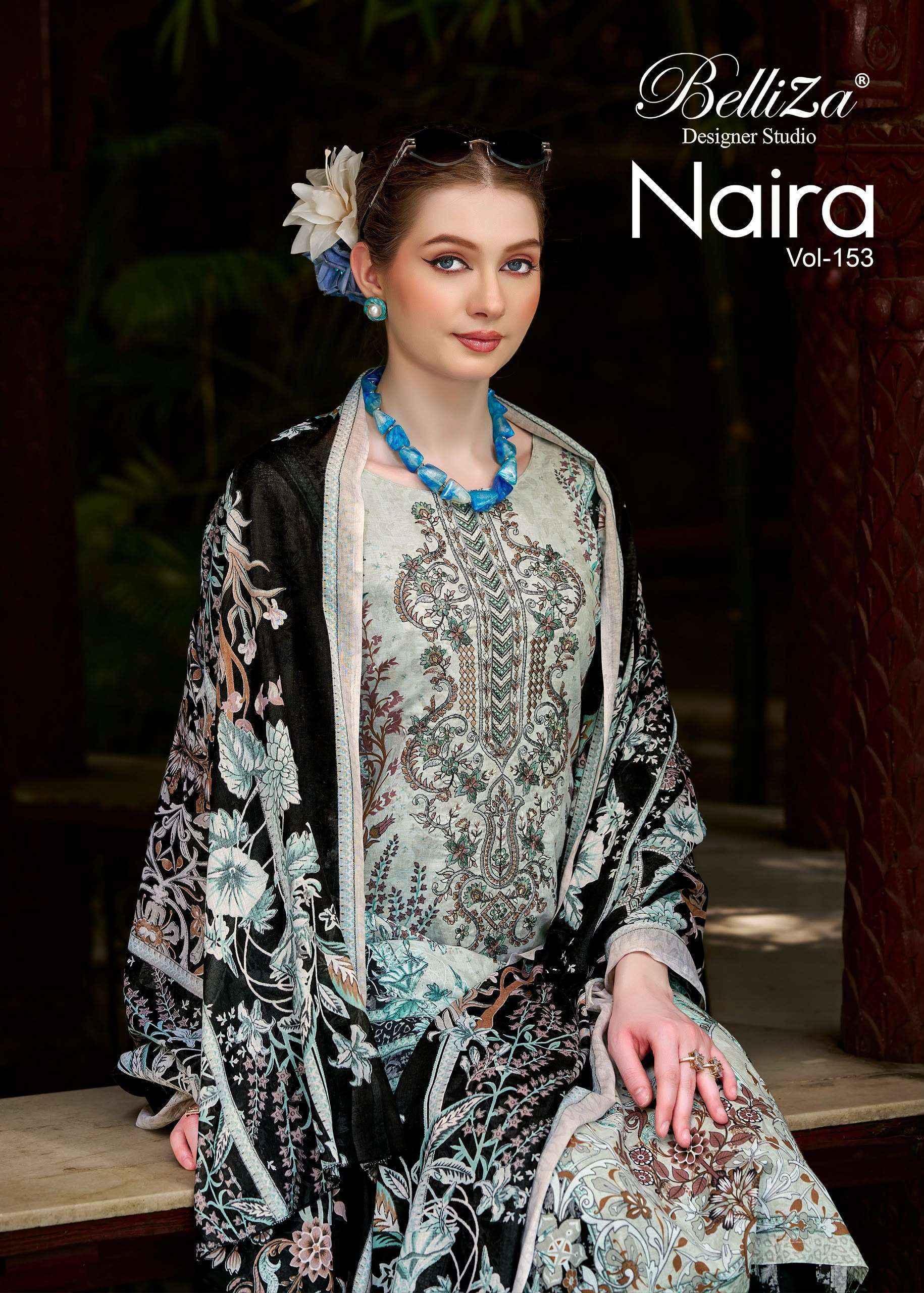 Belliza Naira Vol 153 - Cotton Dress Material Wholesale Price ( 8 pcs Catalog )