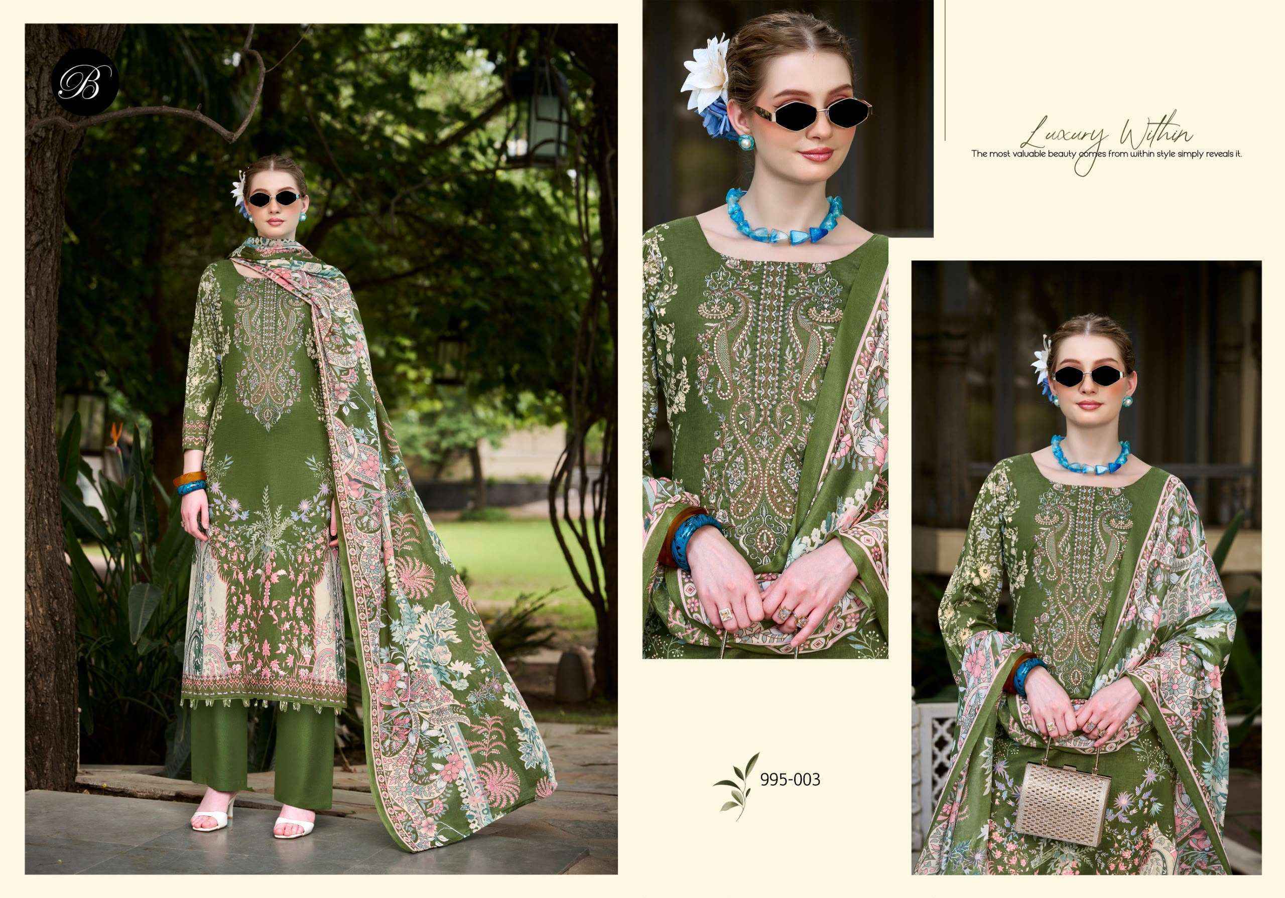 Belliza Naira Vol 153 - Cotton Dress Material Wholesale Price ( 8 pcs Catalog )