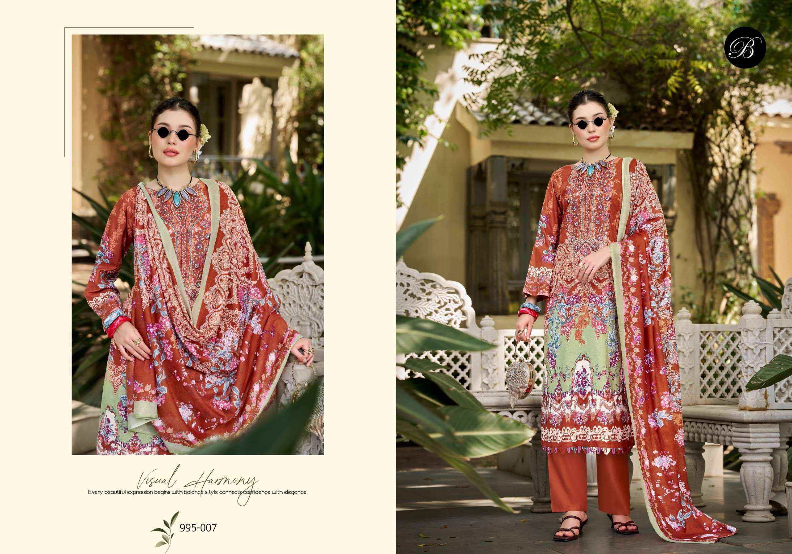 Belliza Naira Vol 153 - Cotton Dress Material Wholesale Price ( 8 pcs Catalog )
