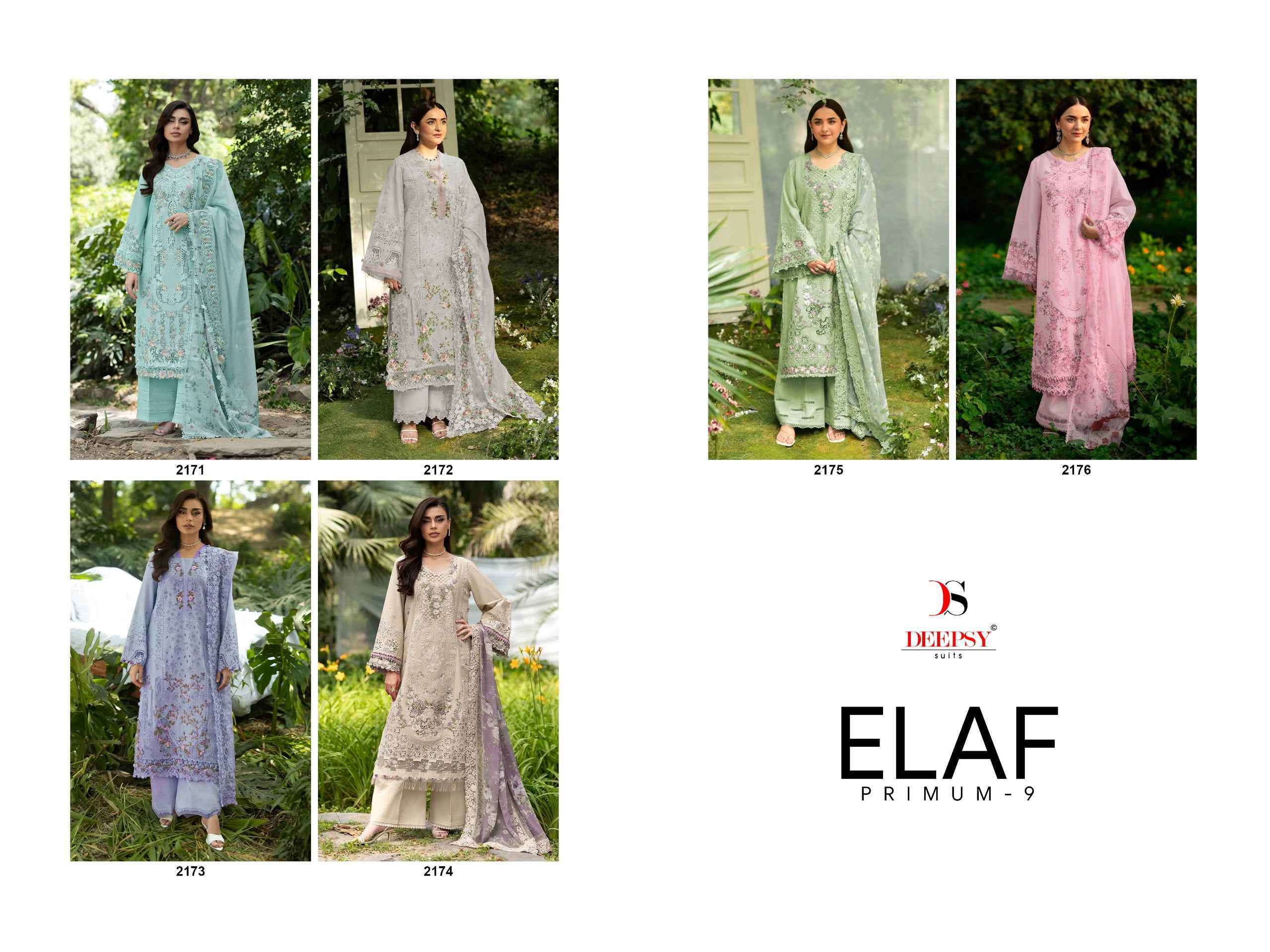 Deepsy Elaf Premium Vol 9 Cotton Dress Material _ Wholesale Factory Rate ( 6 Pcs Catalog )