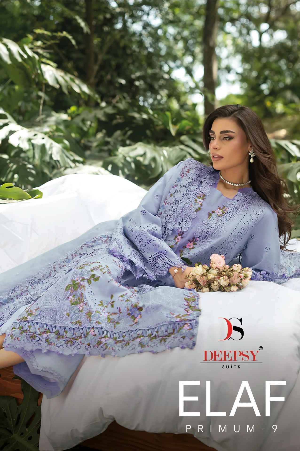 Deepsy Elaf Premium Vol 9 Cotton Dress Material _ Wholesale Factory Rate ( 6 Pcs Catalog )