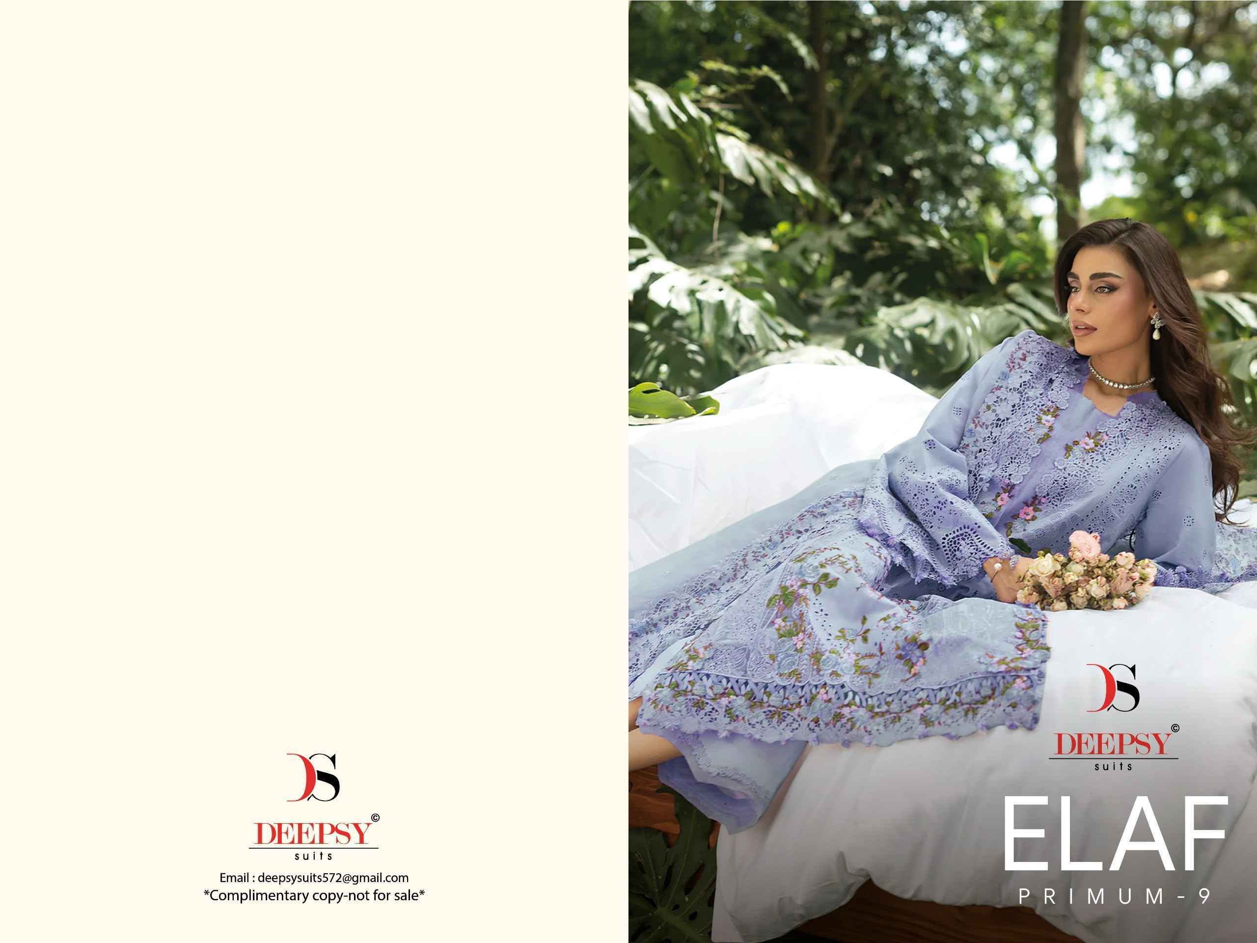 Deepsy Elaf Premium Vol 9 Cotton Dress Material _ Wholesale Factory Rate ( 6 Pcs Catalog )