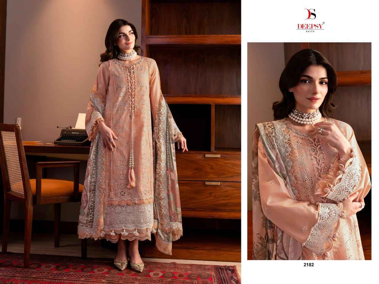 Deepsy Jade Couture Cotton Dress Material _ Wholesale Factory Rate ( 6 Pcs Catalog )