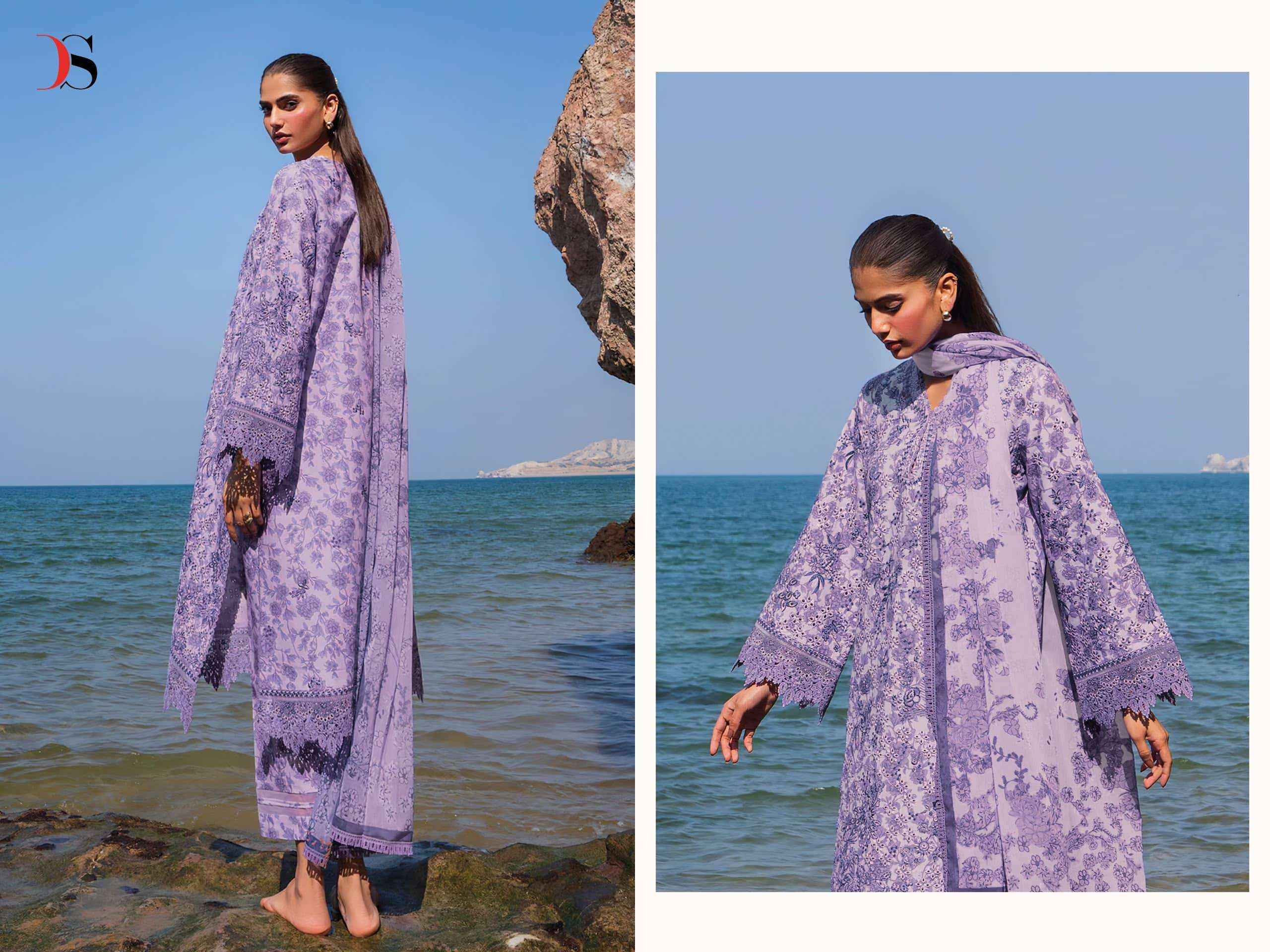 Deepsy Jade Premium Vol 4 Pure Cotton Pakistani Dress Material Wholesale Price ( 8 Pcs Catalog )