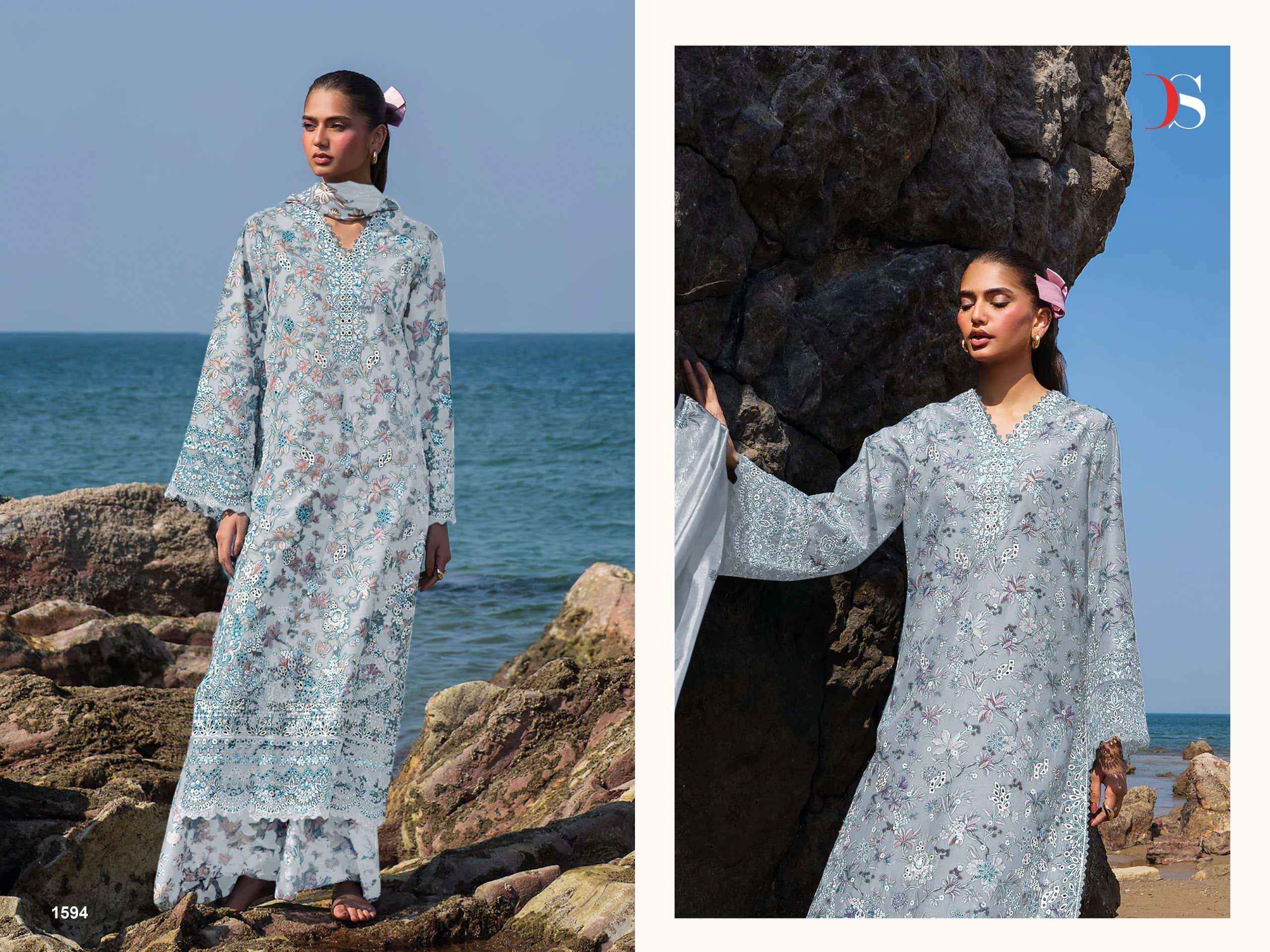 Deepsy Jade Premium Vol 4 Pure Cotton Pakistani Dress Material Wholesale Price ( 8 Pcs Catalog )