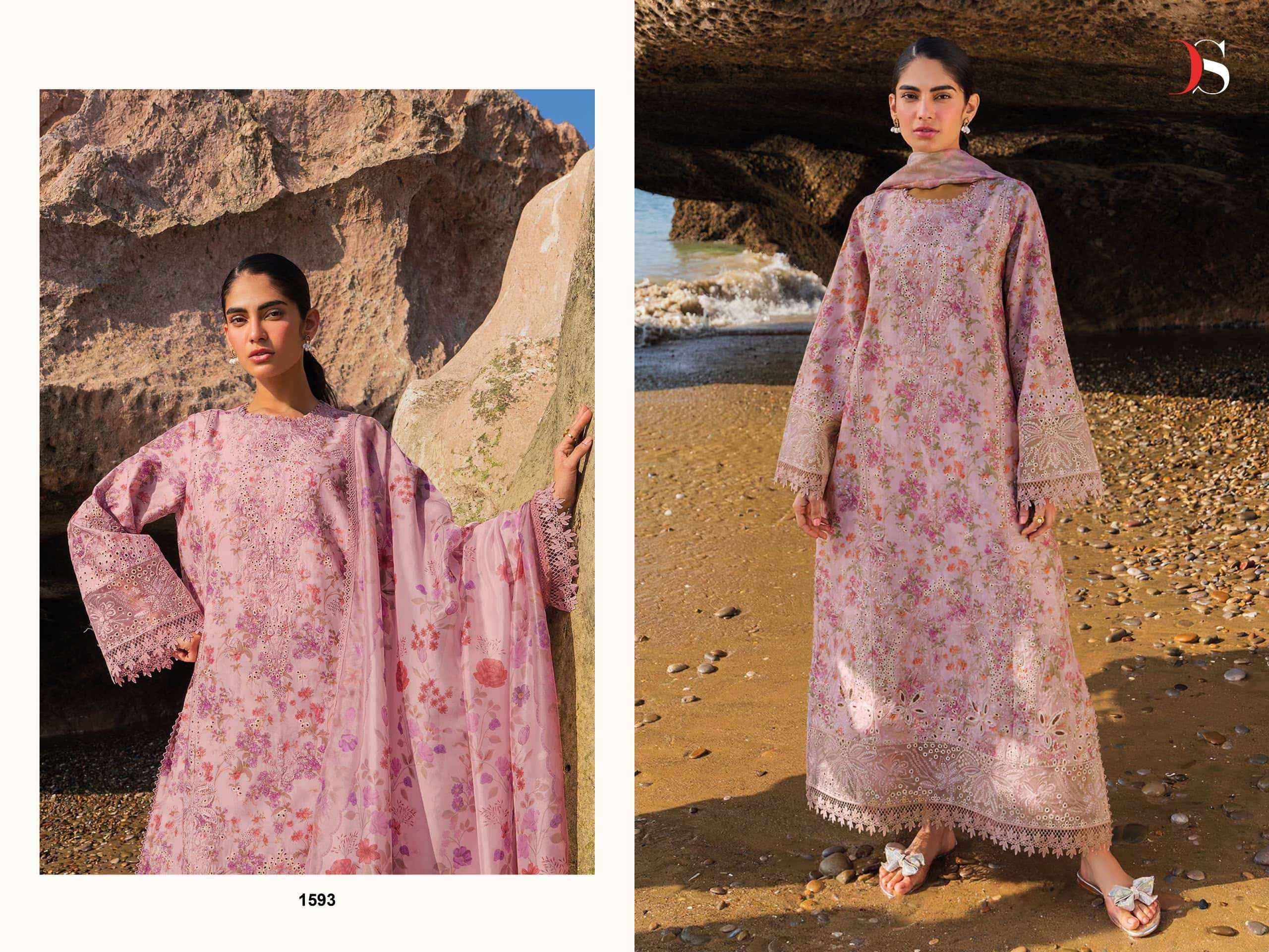 Deepsy Jade Premium Vol 4 Pure Cotton Pakistani Dress Material Wholesale Price ( 8 Pcs Catalog )